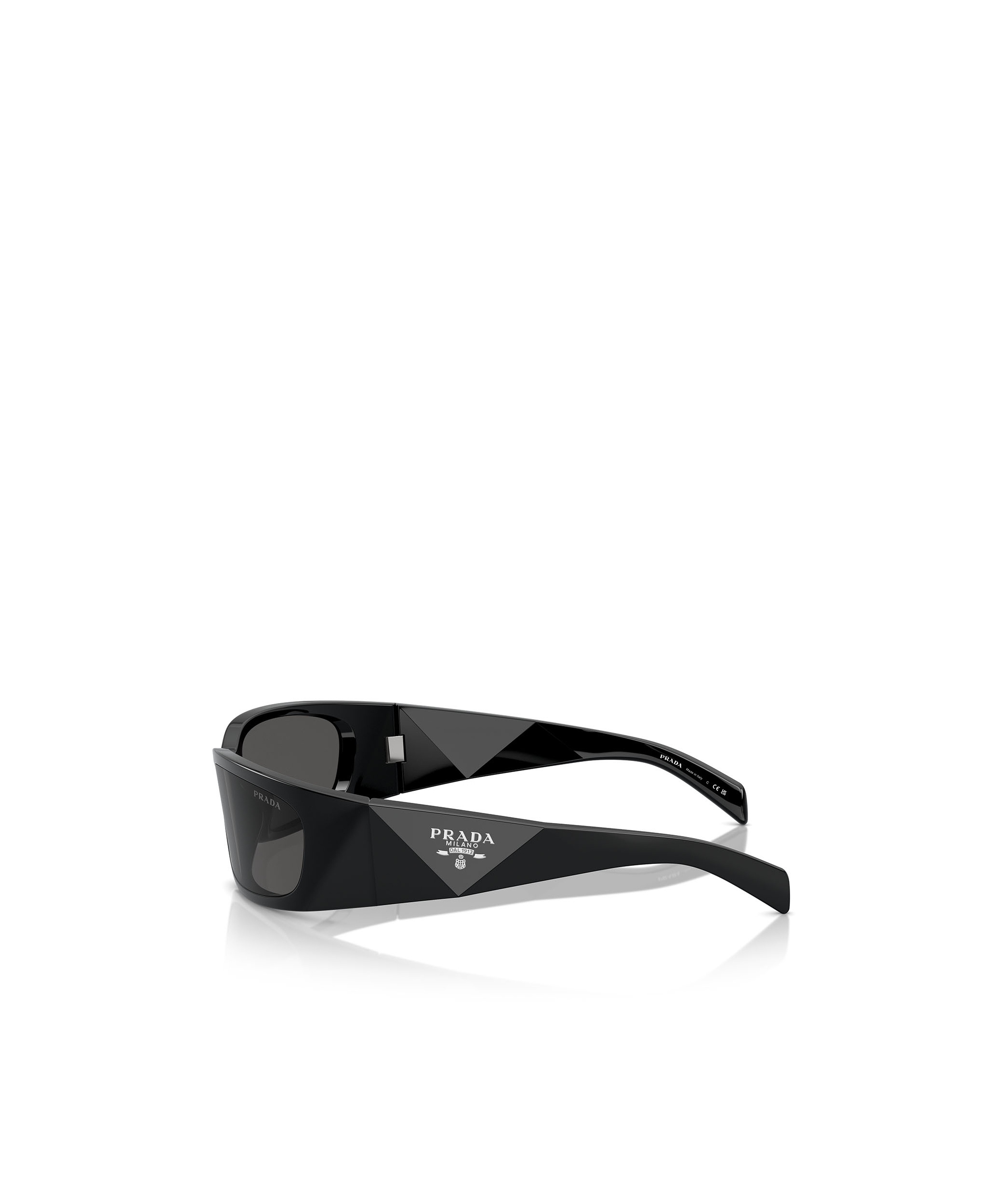 Prada Eyewear Butterfly Frame Sunglasses In Black