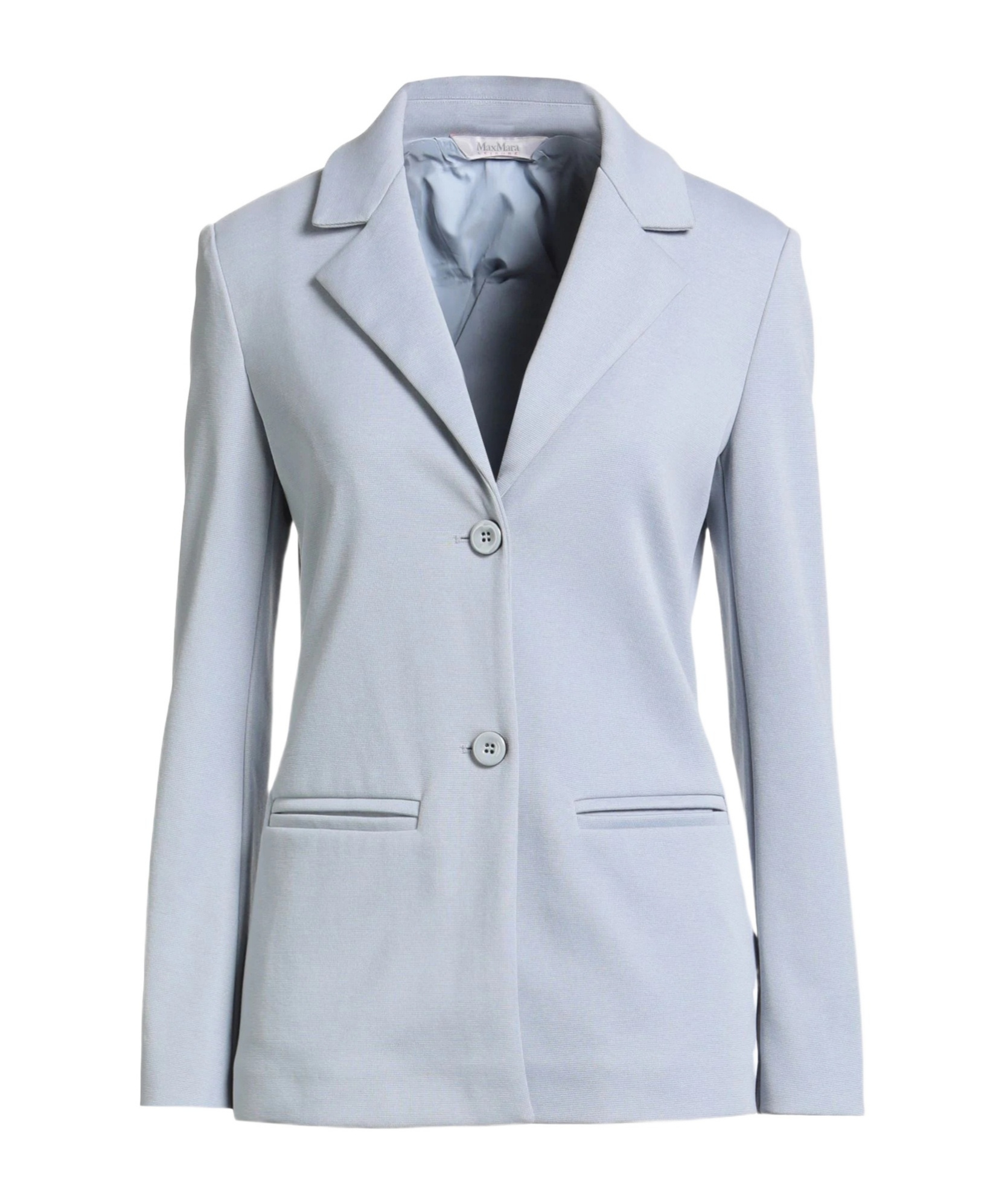 Max Mara Single-breasted Blazer In Sky-blue