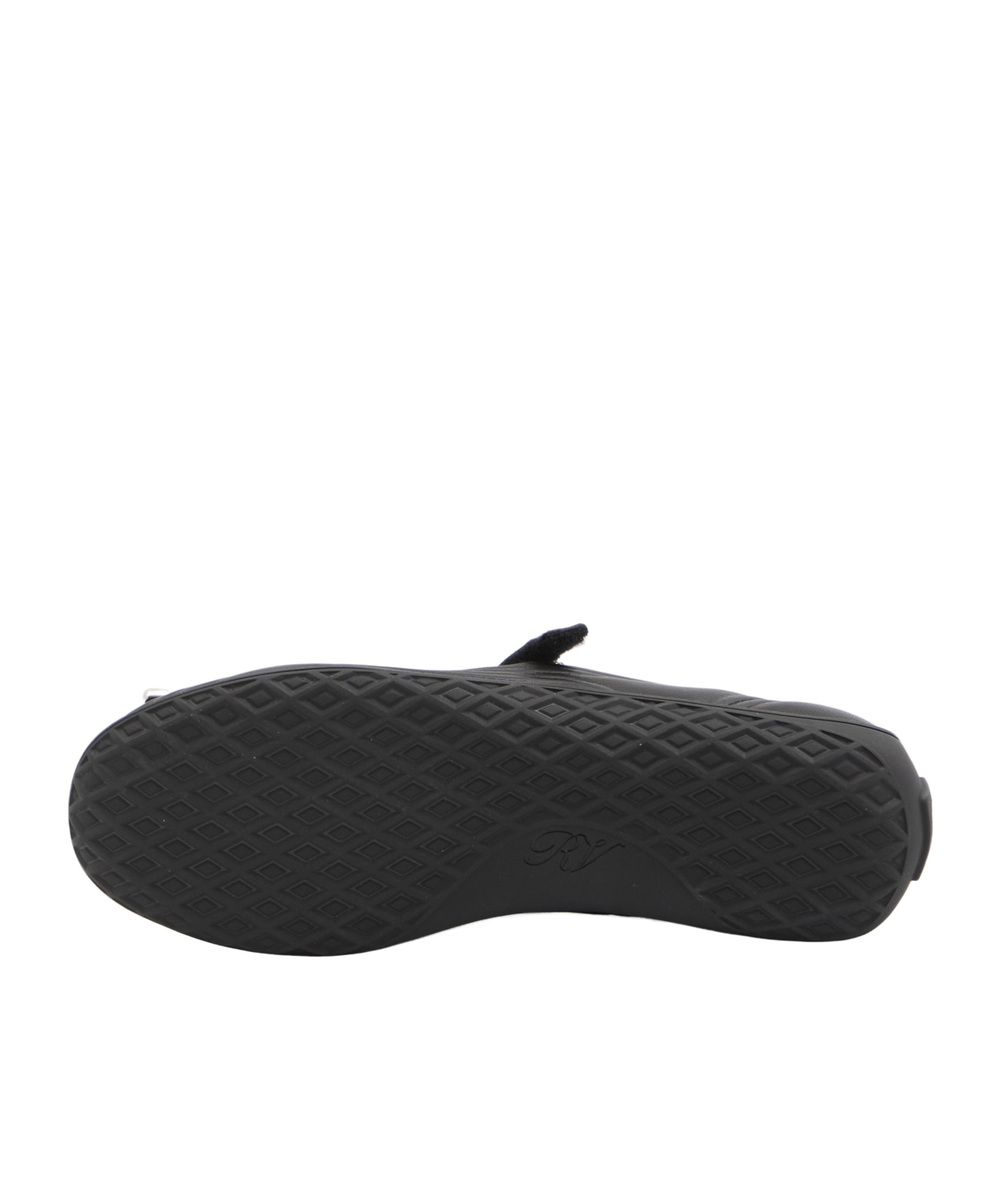 Roger Vivier Viv Low Mary Jane Ballerinas In Black