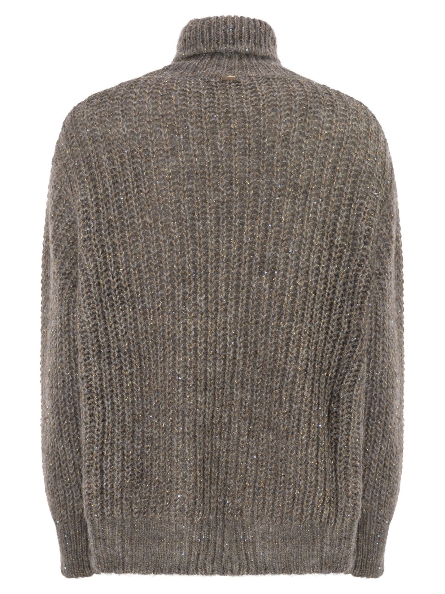Herno Wool And Alpaca Turtleneck Jumper In Brown