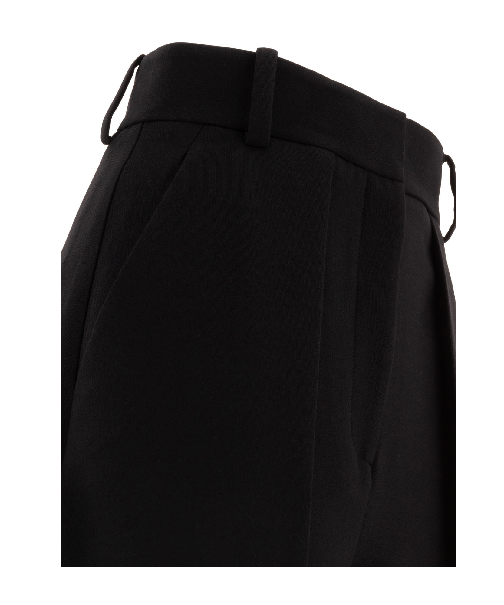 Khaite High-waisted Wide-leg Trousers In Luxurious Satin In Black