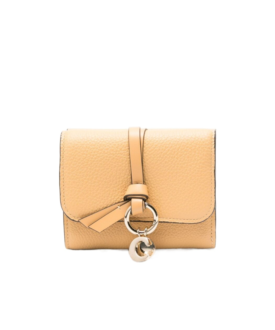 Chloé Logo Trifold Wallet In Nude