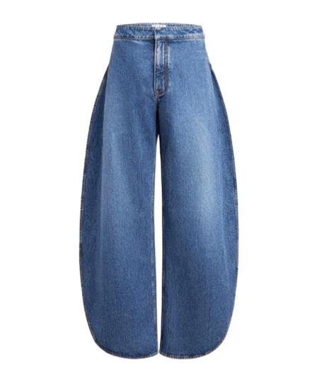 Alaïa Wide-leg Jeans In Blue