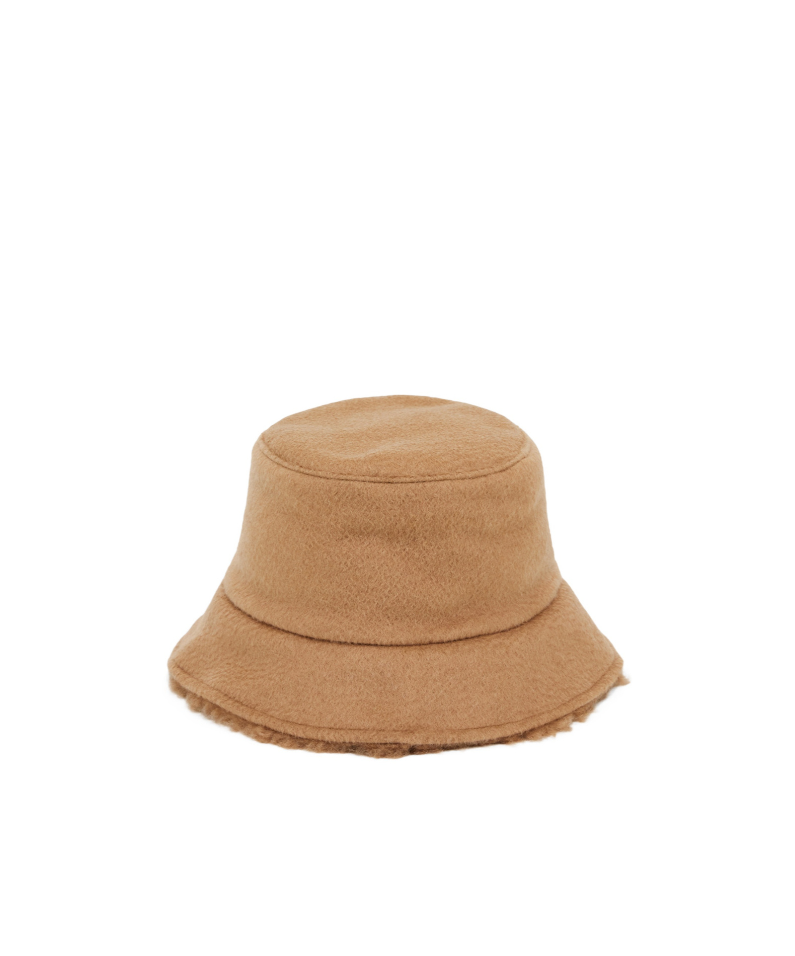 Max Mara Logo Plaque Bucket Hat In Brown