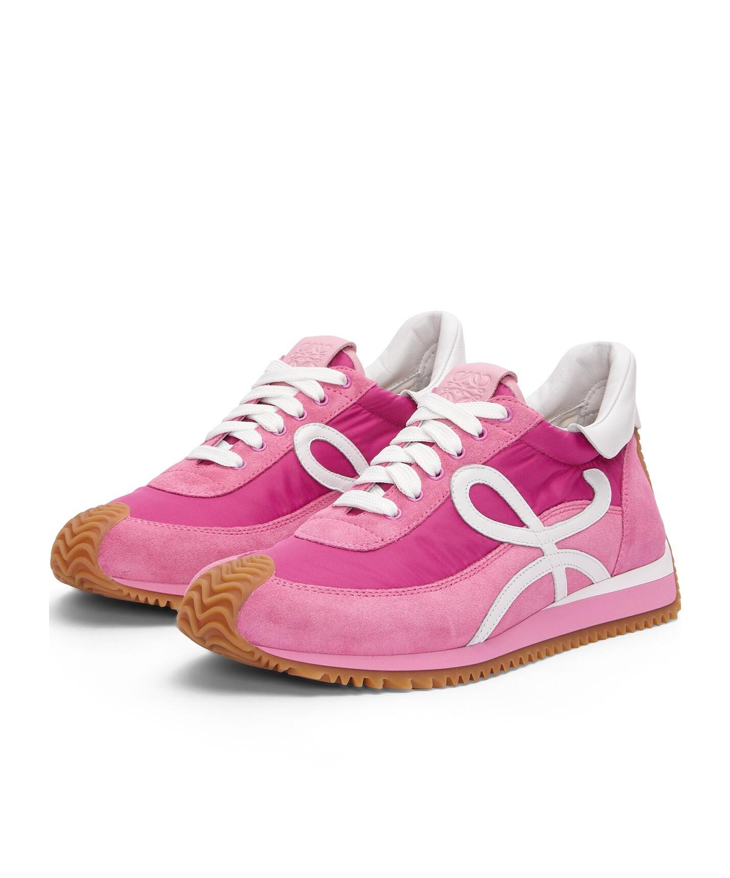 Loewe Flow Runner Lace-up Low-top Sneakers In Pink