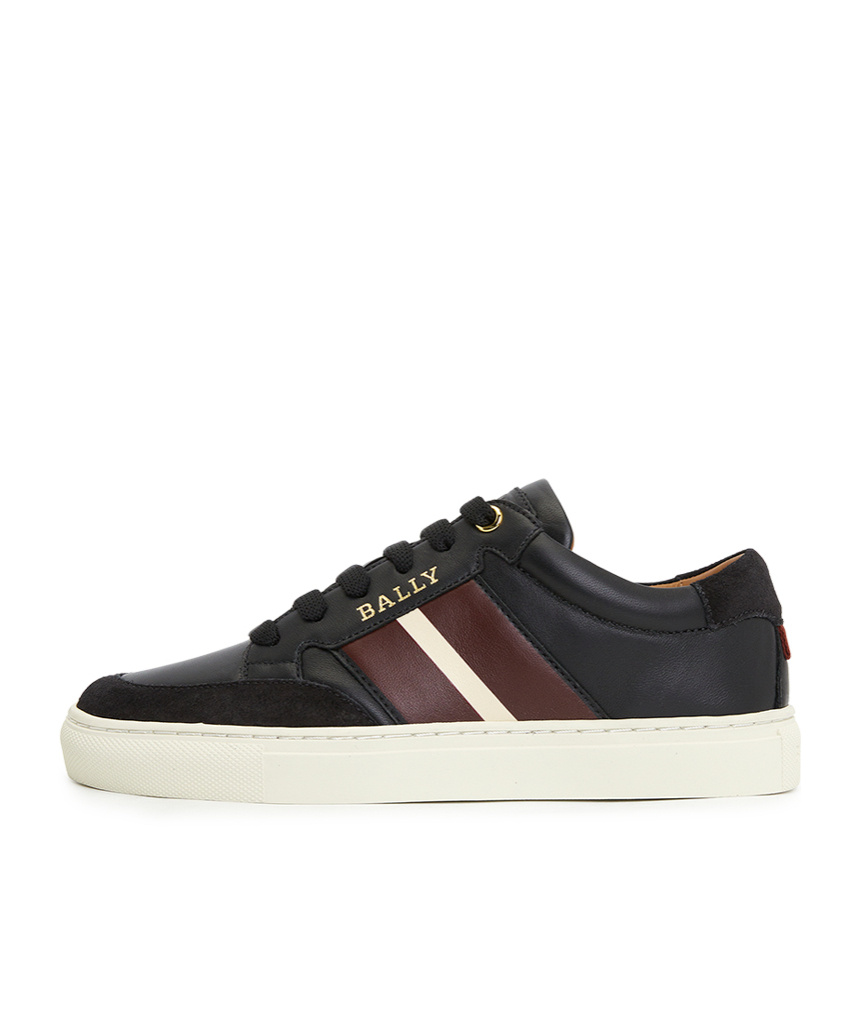 Shop Bally Logo Low-cut Skate Shoes In Black