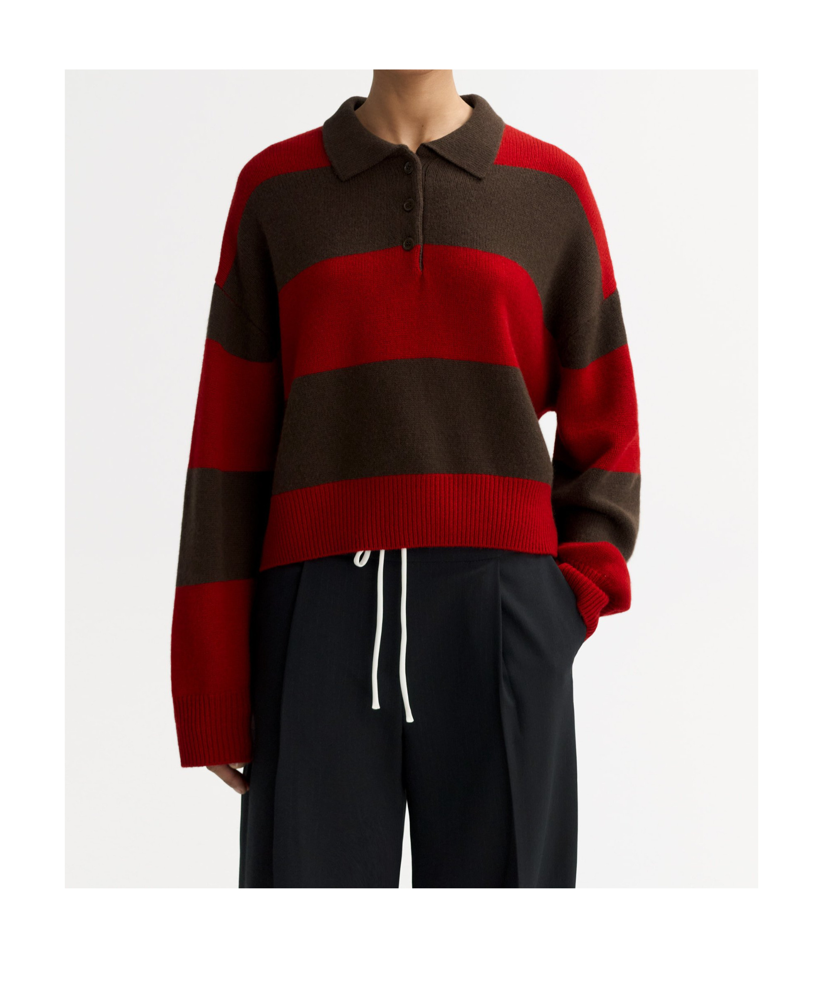 Soft Goat Cashmere Sweater In Brown