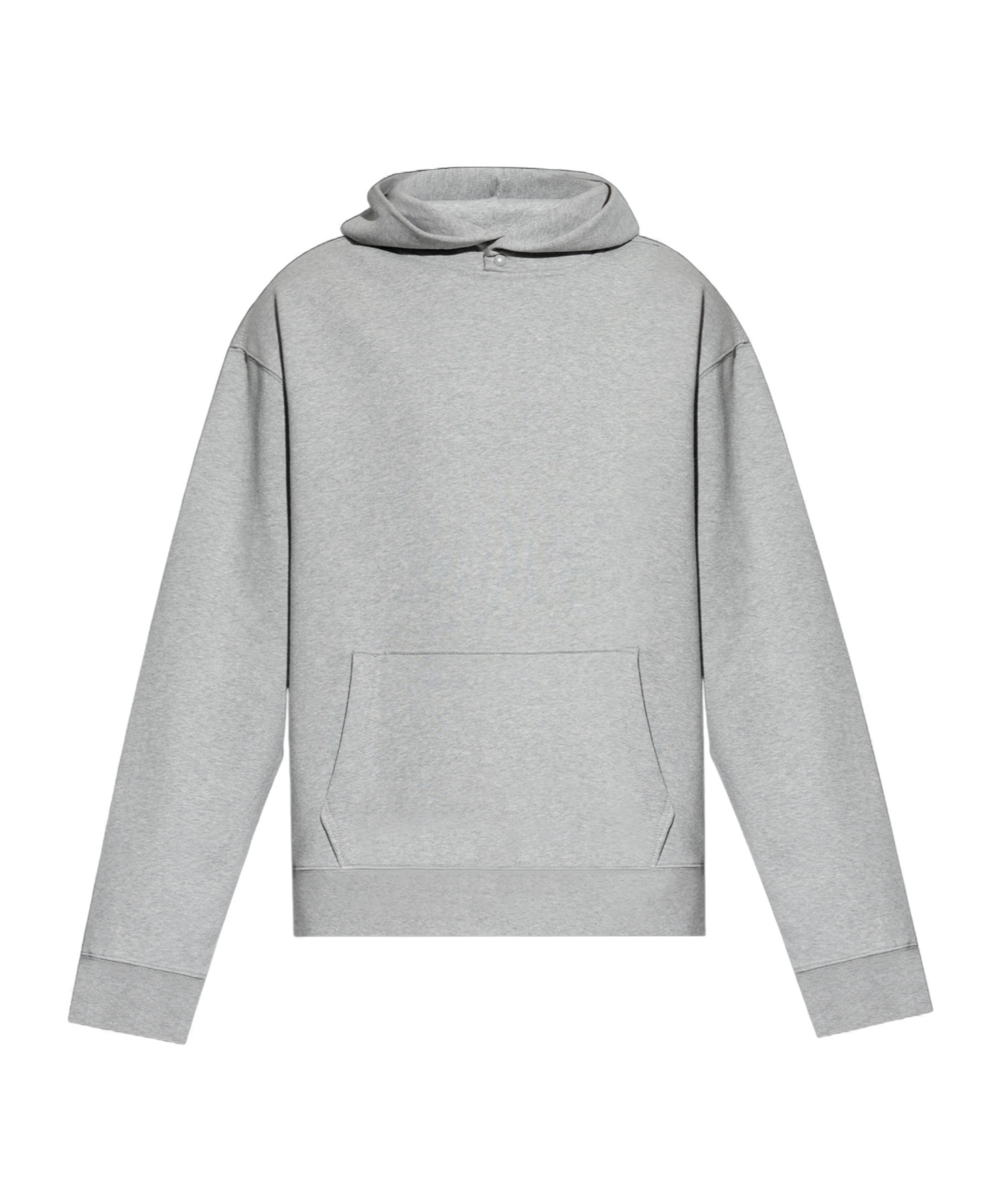 Zadig & Voltaire Nils Stamp-effect Cotton Hoodie In Gray