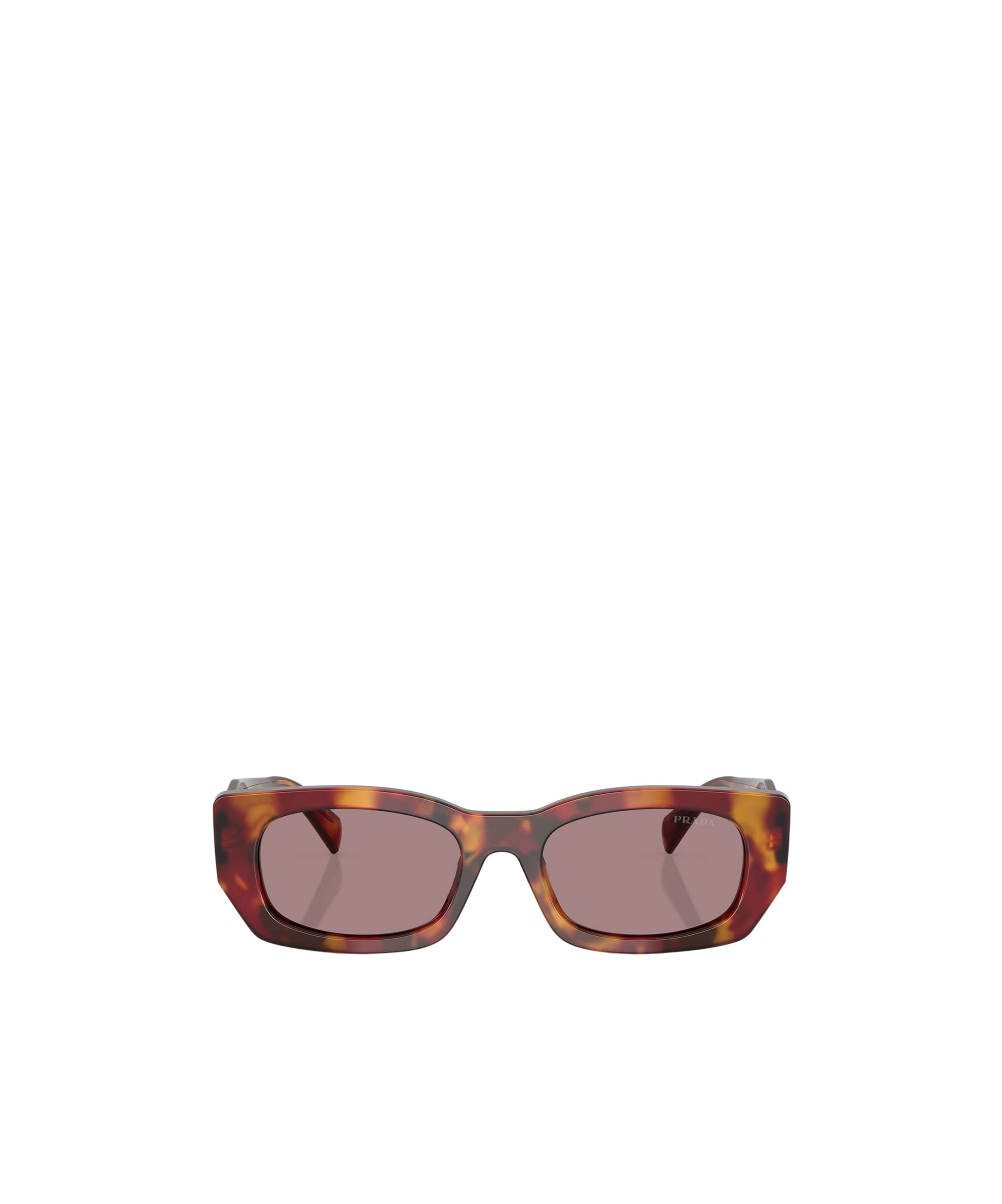 Prada Womens Brown B05s Square-shape Acetate Sunglasses In Nude