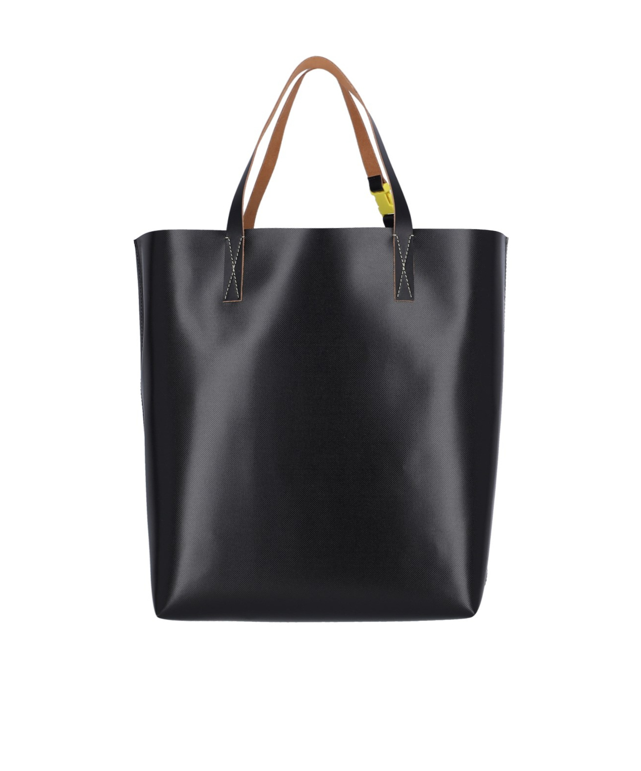 Shop Marni White And Black Tribeca Shopper With  Tag