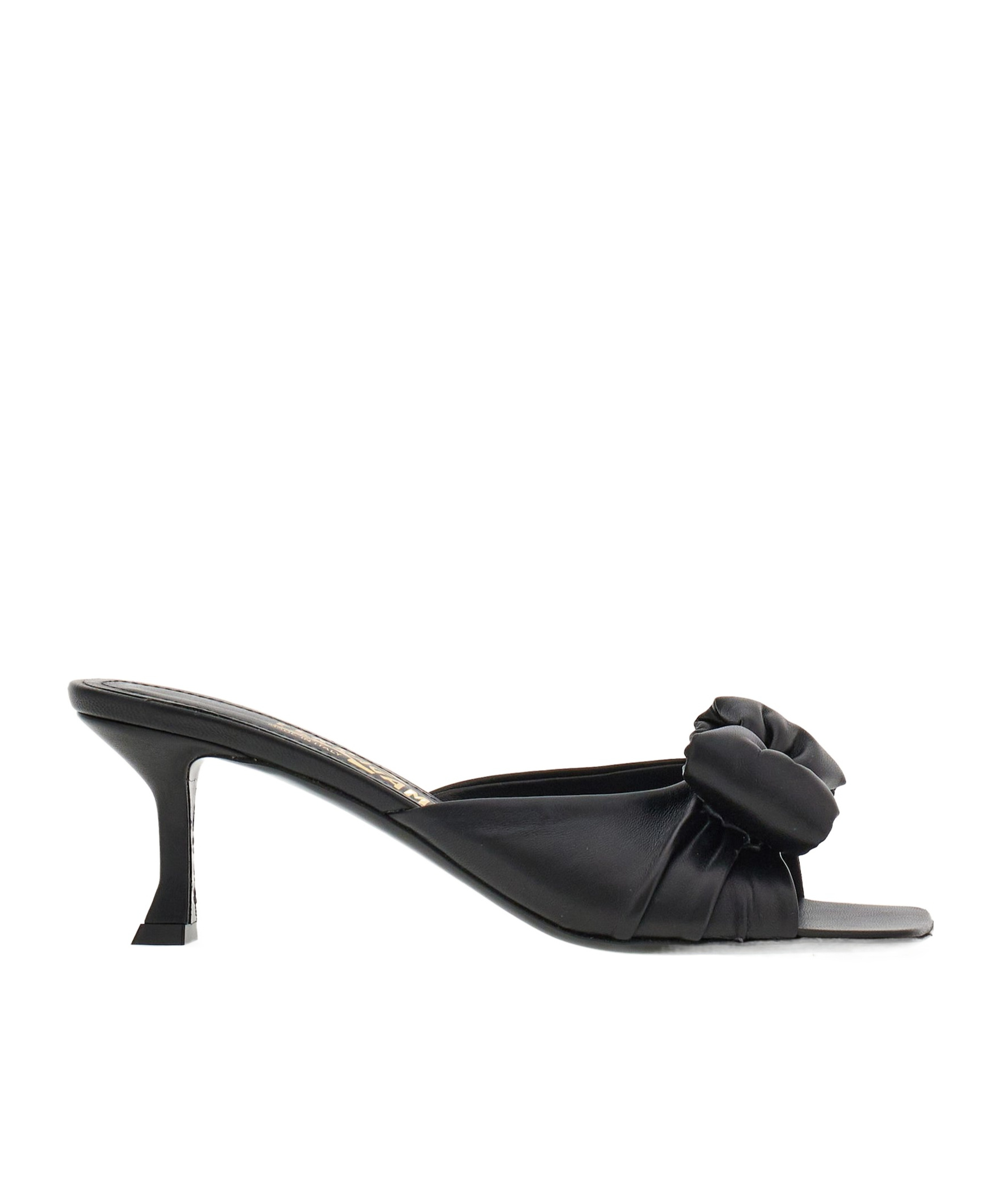 Ferragamo Woman Padded Vara Bow Slide In Black