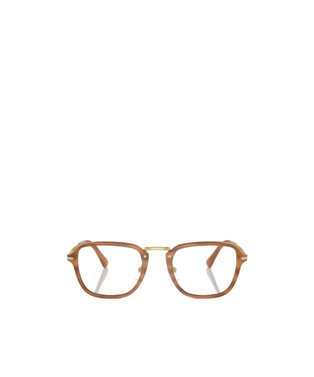 Persol Geometric Frame Plain Mirror In Brown