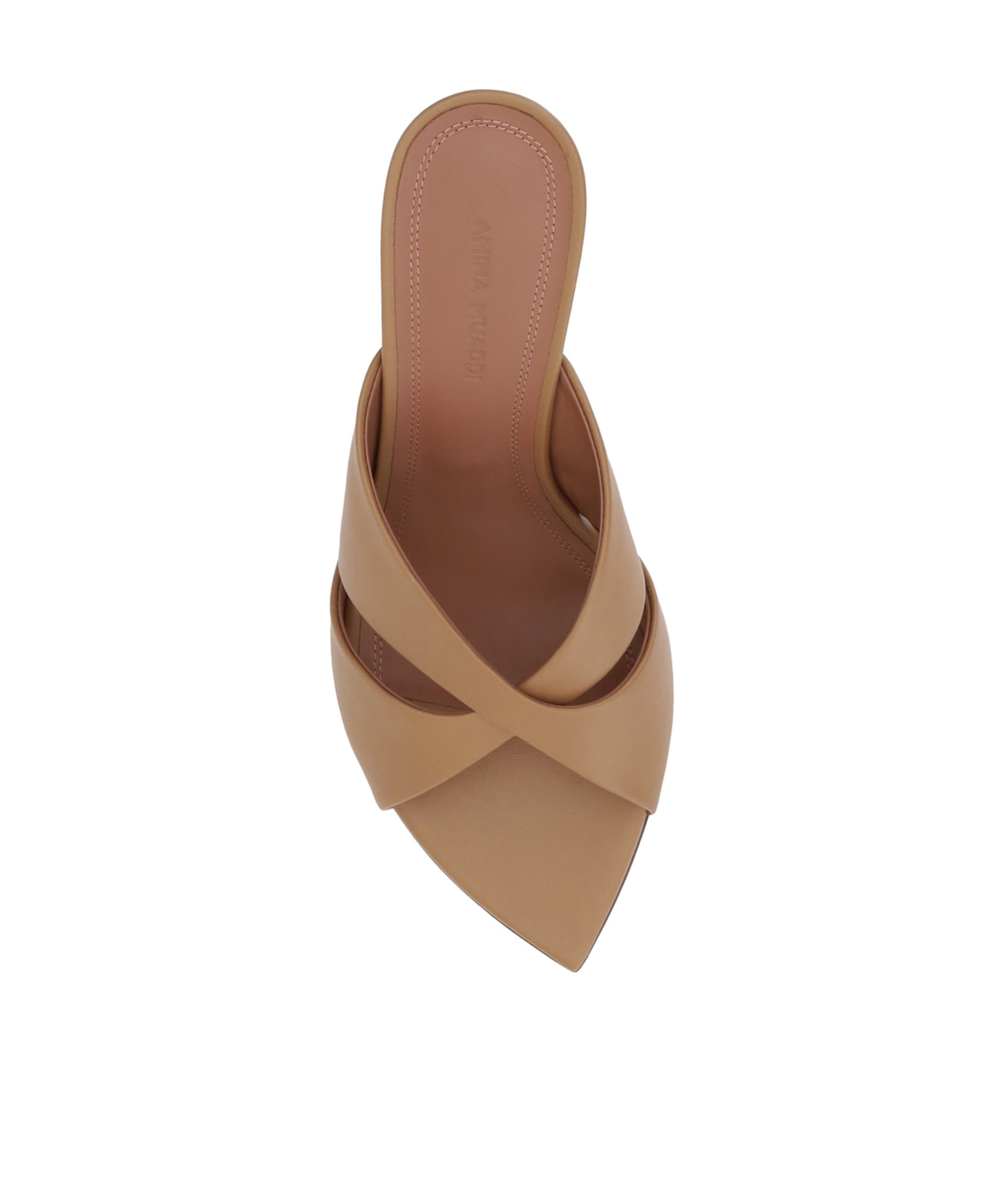 Shop Amina Muaddi Pointed High Heel Sandals