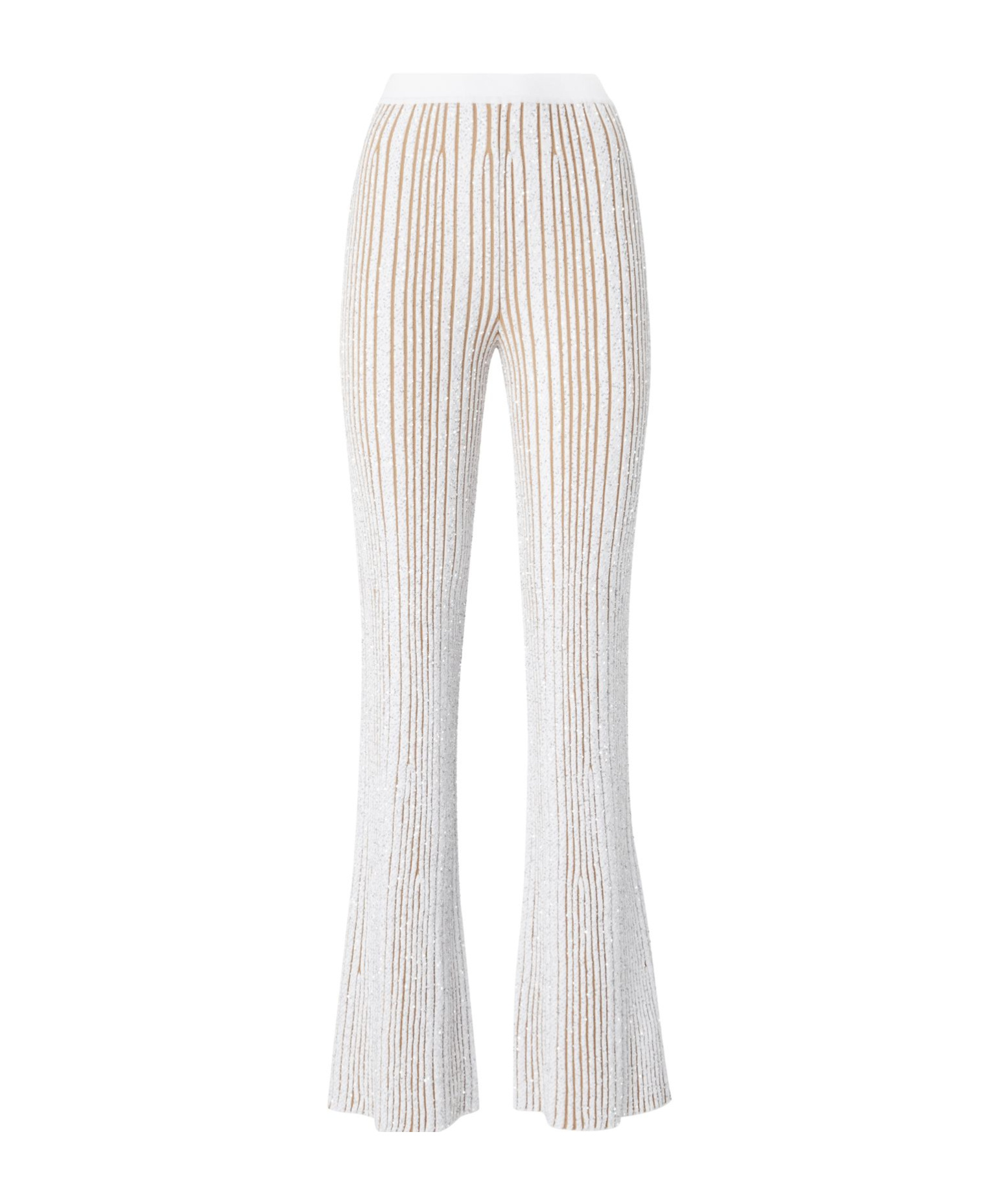 Missoni Flared Sequins Trousers In White
