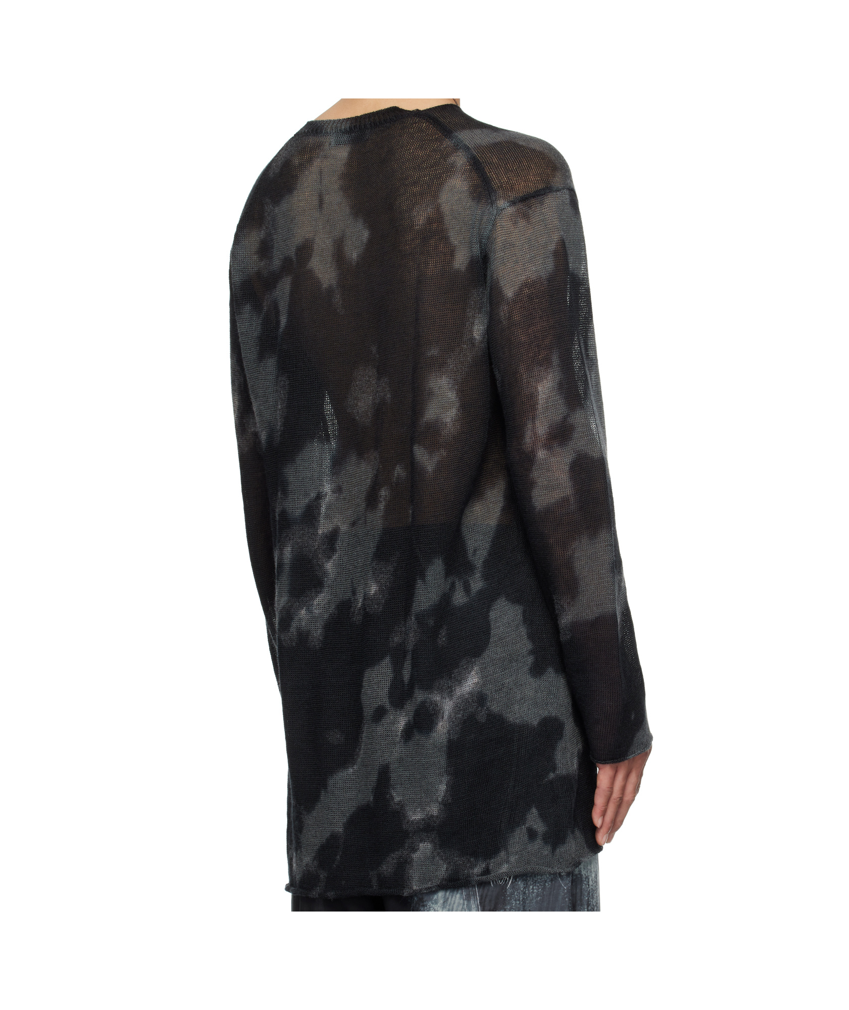 Shop Yohji Yamamoto Front-slit Jumper In Black