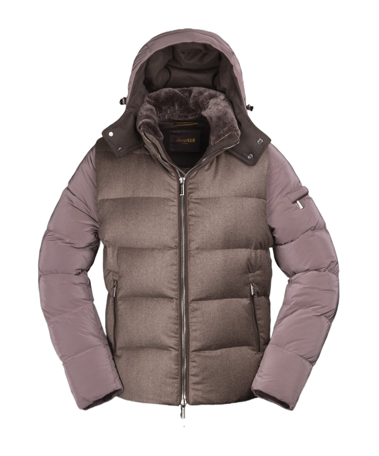 Moorer Casciano Padded Jacket In Gray