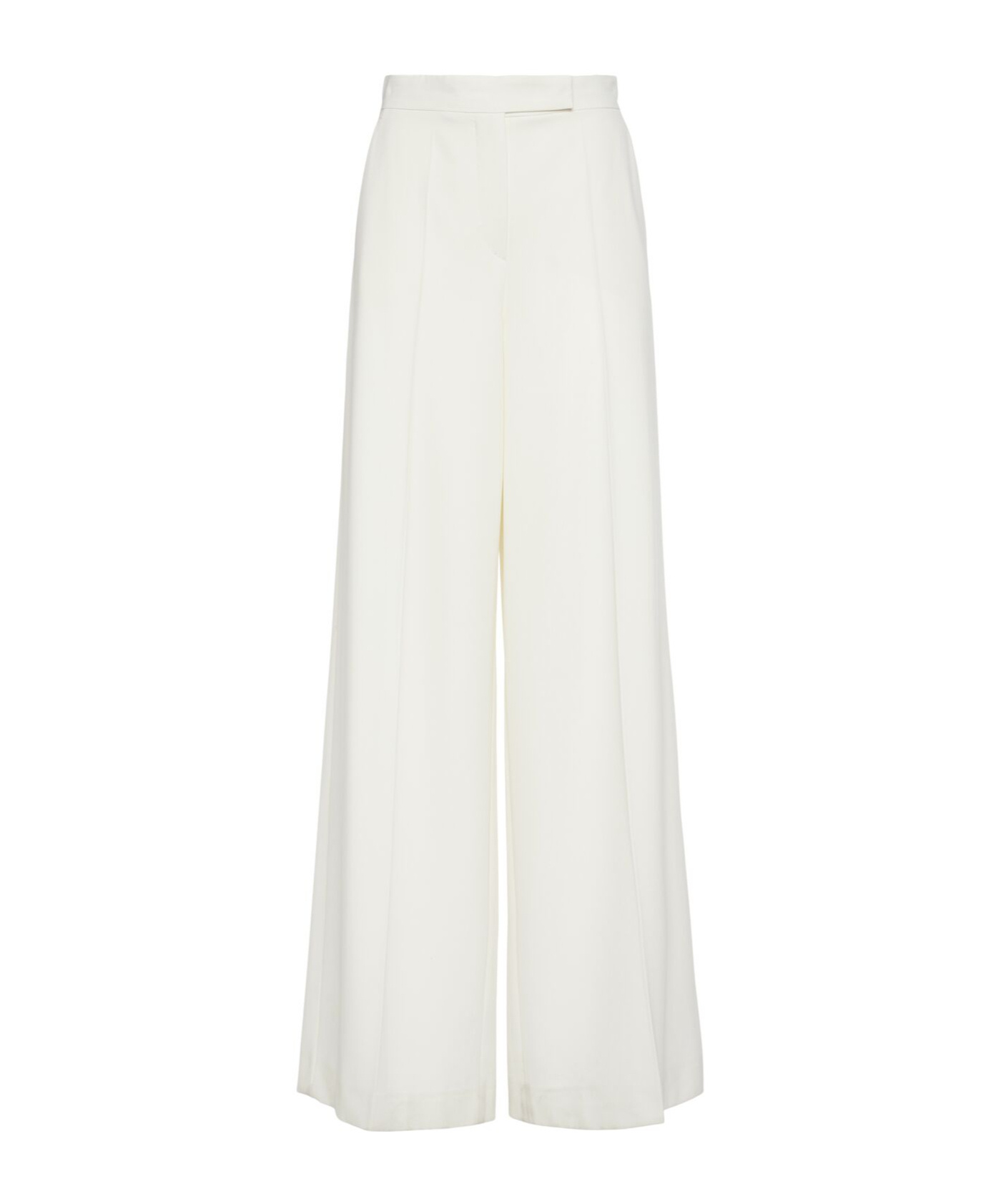 Max Mara Ninfa Gabardine Wide Pants In White