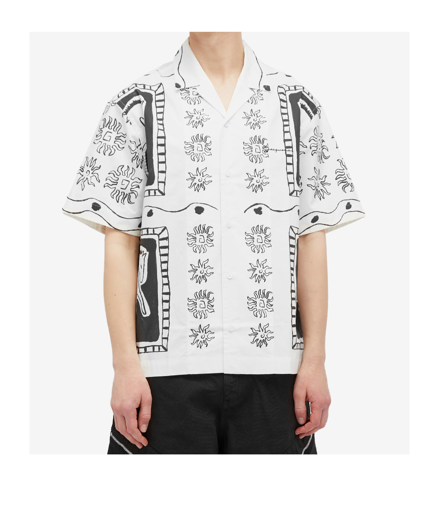 Shop Jacquemus Short-sleeved Shirt In White