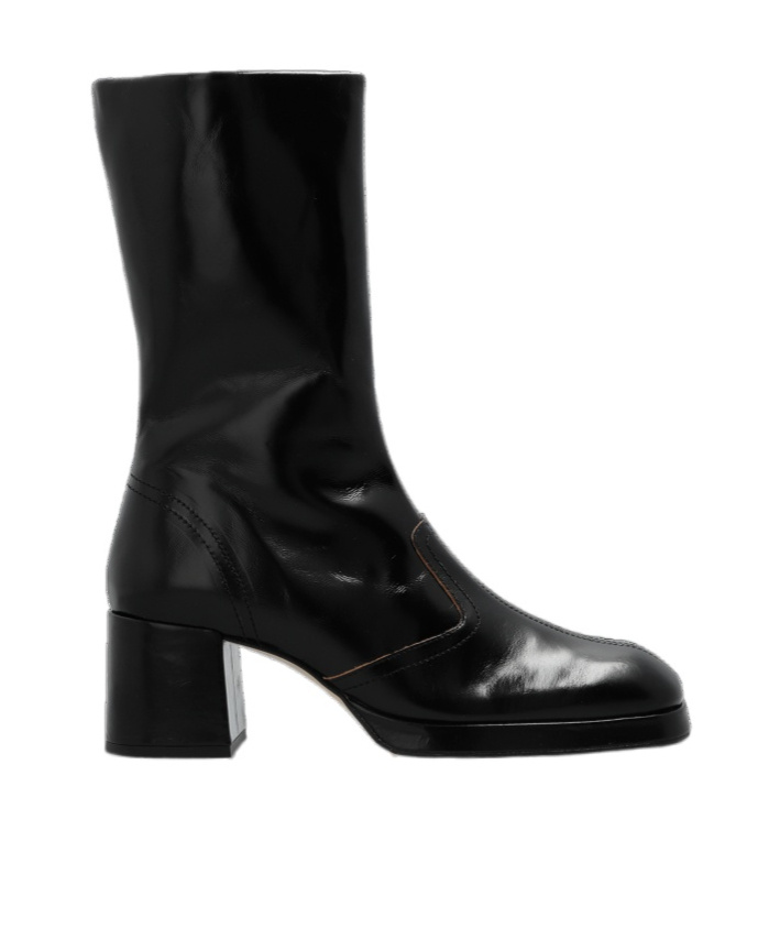 Miista High-heeled Short Boots In Black