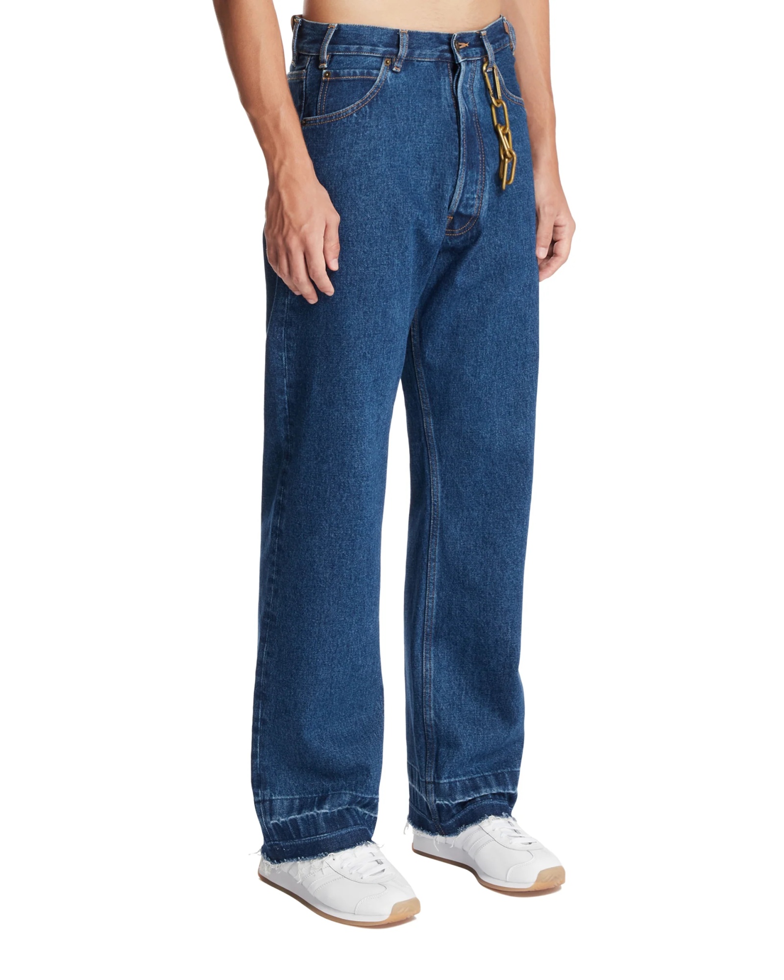 Darkpark Jeans With Chain Embellishment In Gold