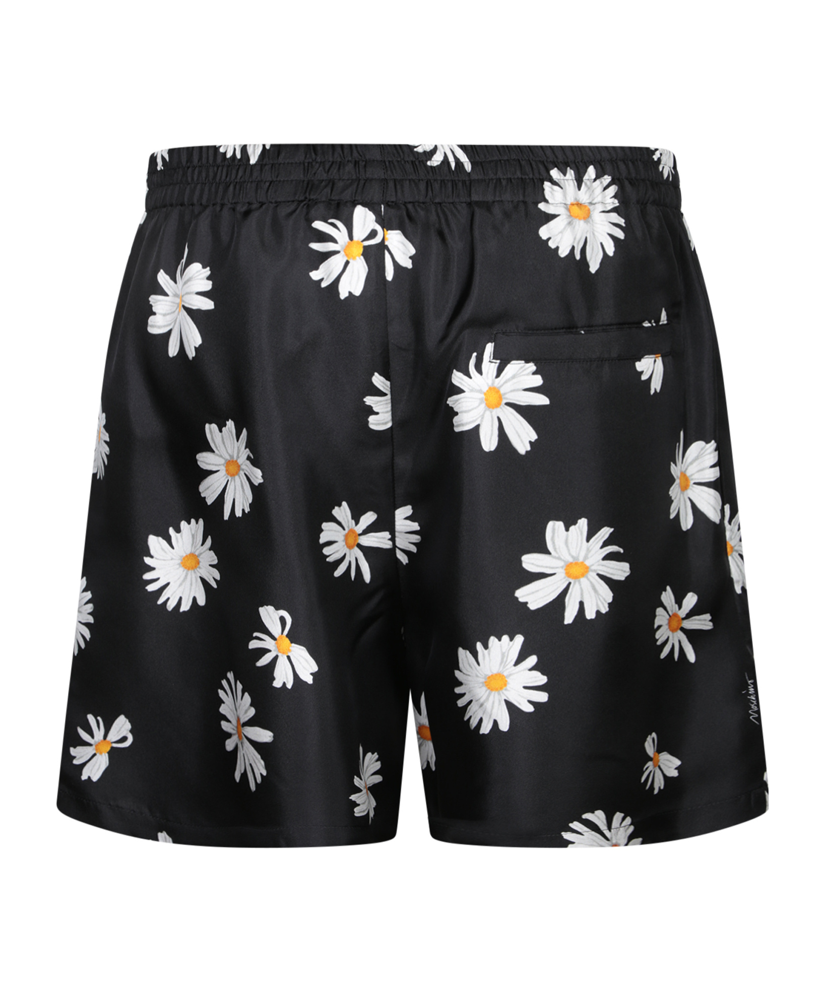 Moschino Daisy Printed Bermuda Shorts In Black