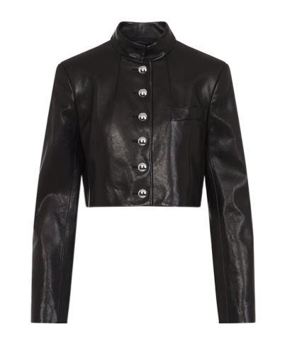 Khaite Samuelson Cropped Jacket In Brown