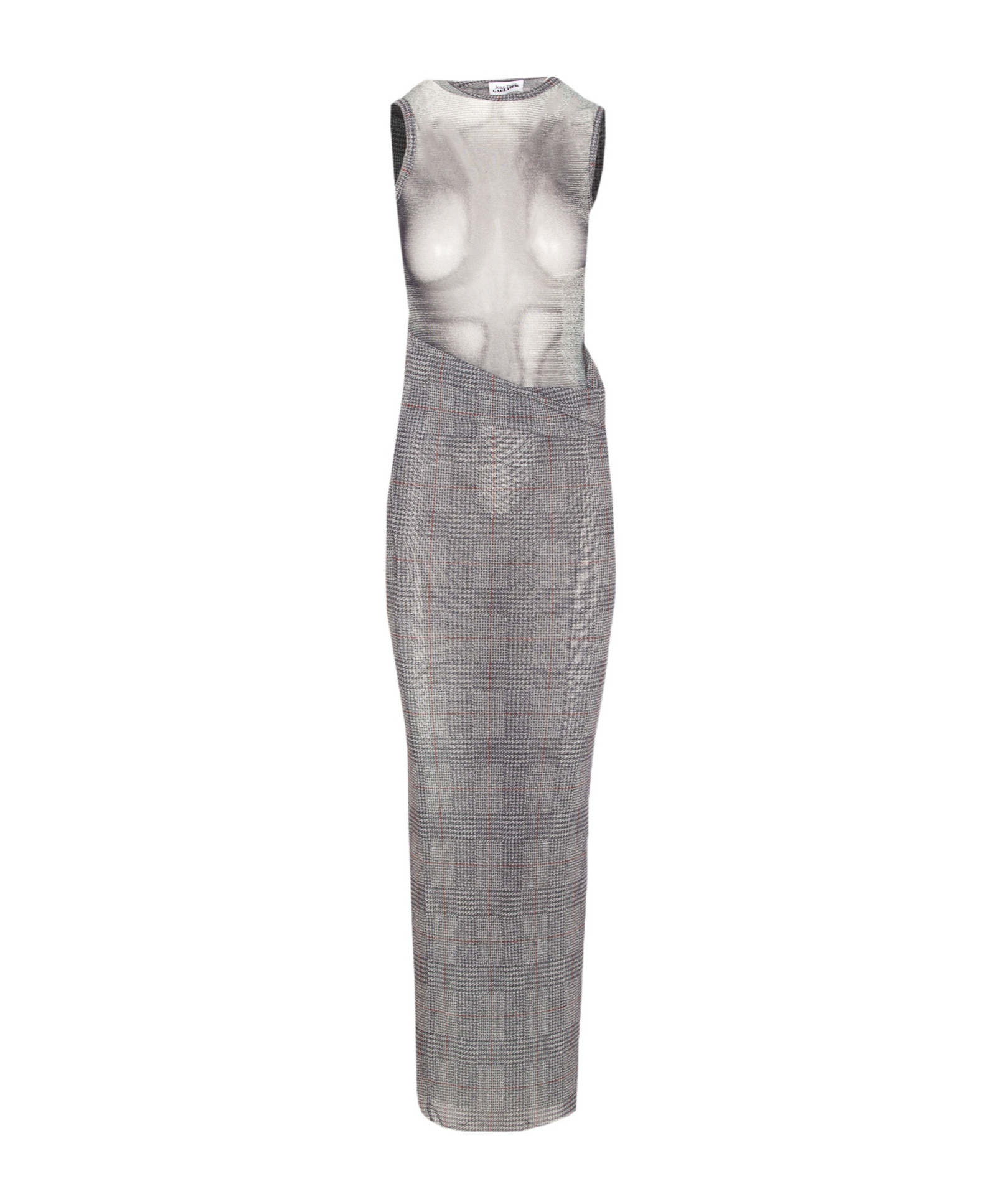 Jean Paul Gaultier Sleeveless Dress In Gray