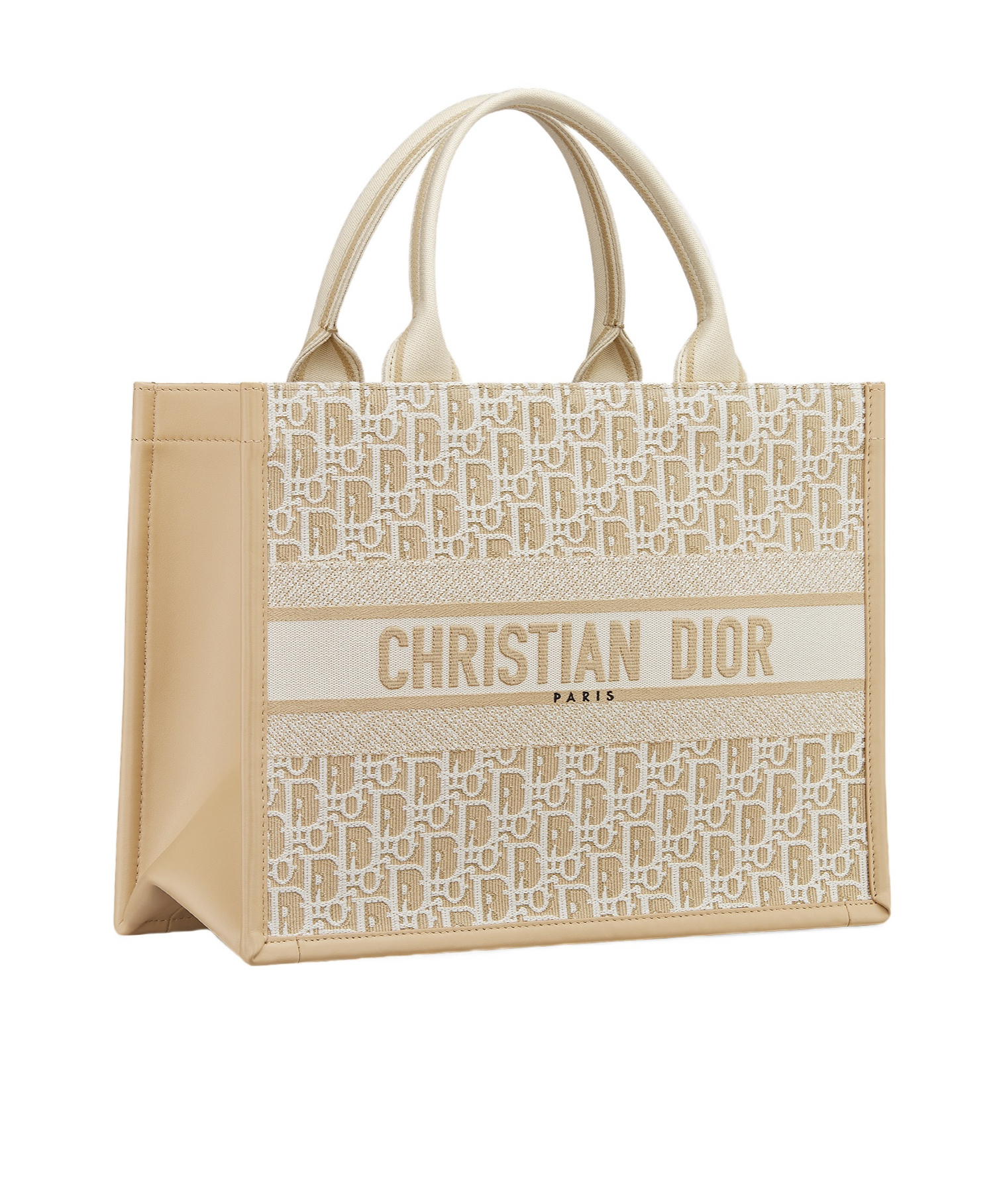 Dior Double Handle Shoulder Bag In Nude