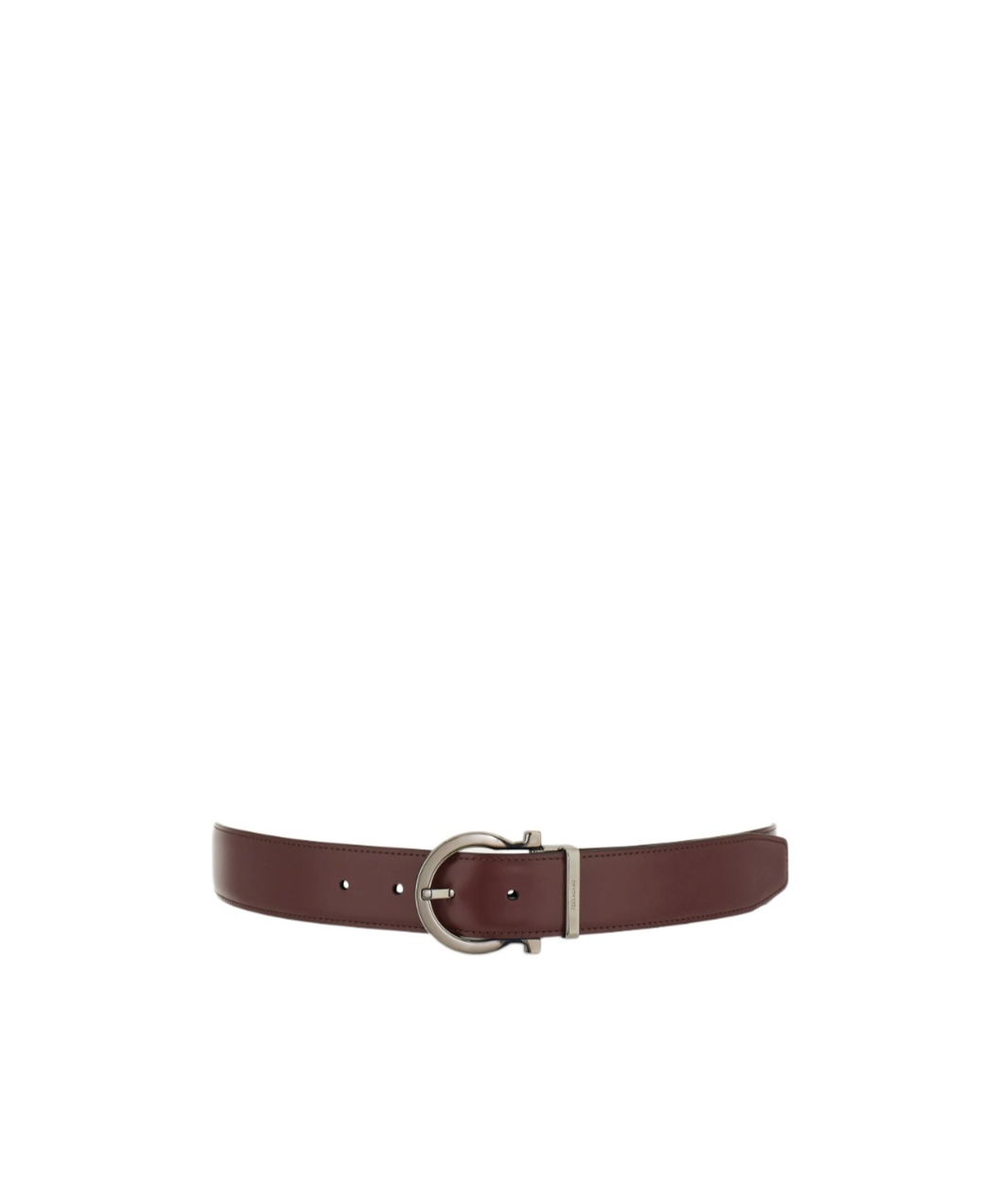 Ferragamo Reversible And Adjustable Gancini Belt In Brown