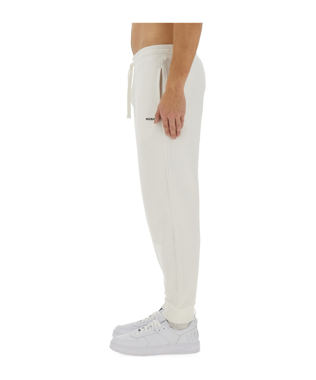 HUGO BOSS LOGO-PRINT TRACK PANTS