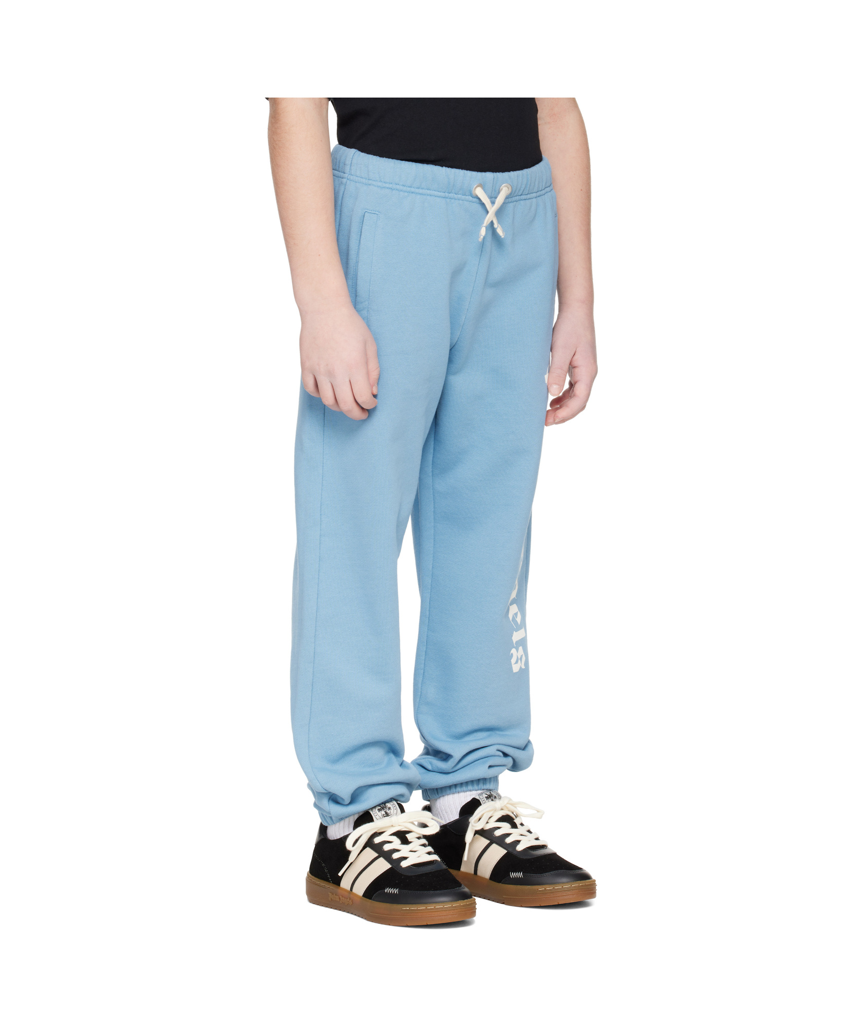 Palm Angels Elastic Waist Sweatpants In Blue