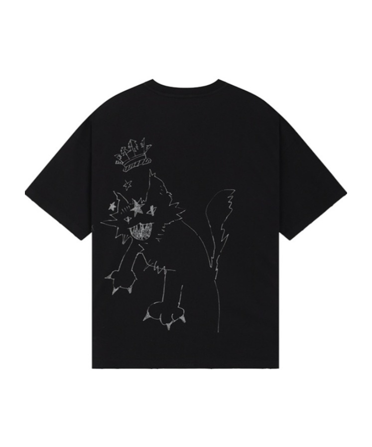 We11 Done Cartoon Cartoon Printed T-shirt In Black