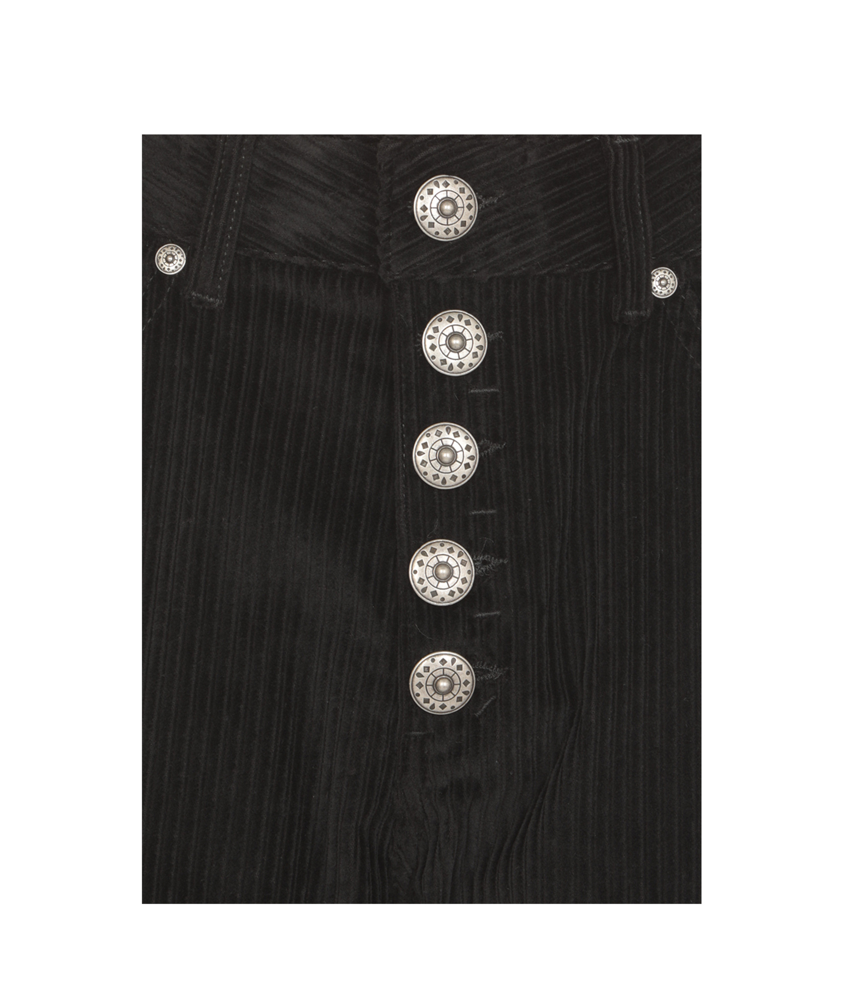 Dondup Cropped Corduroy Straight-leg Trousers In Black