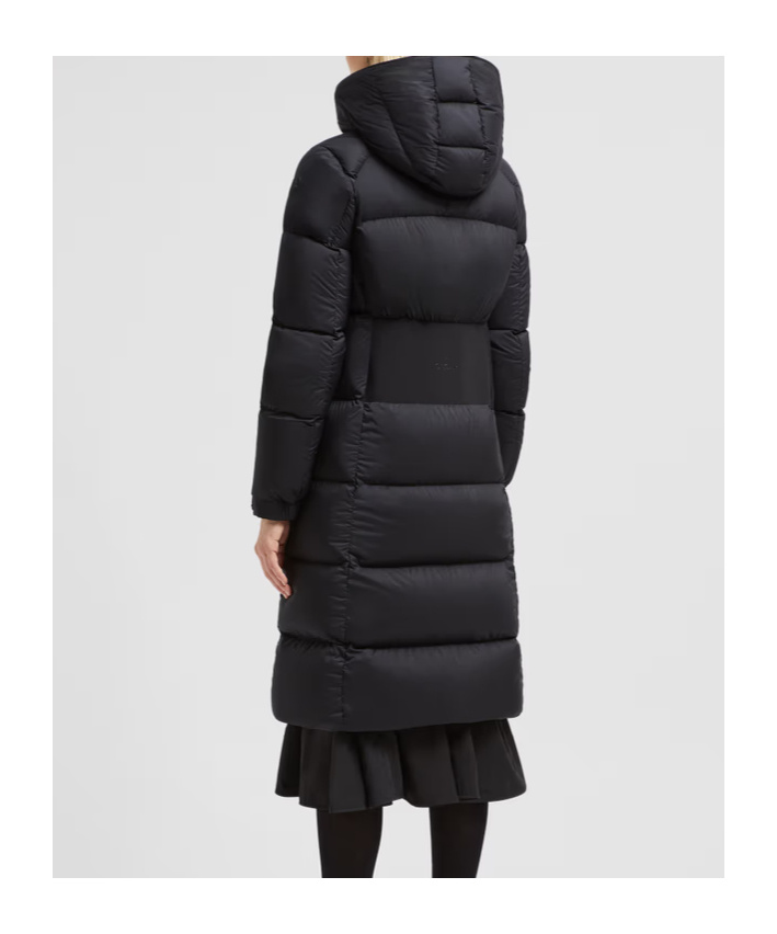 Shop Moncler Arredoun Long Down Jacket In Black