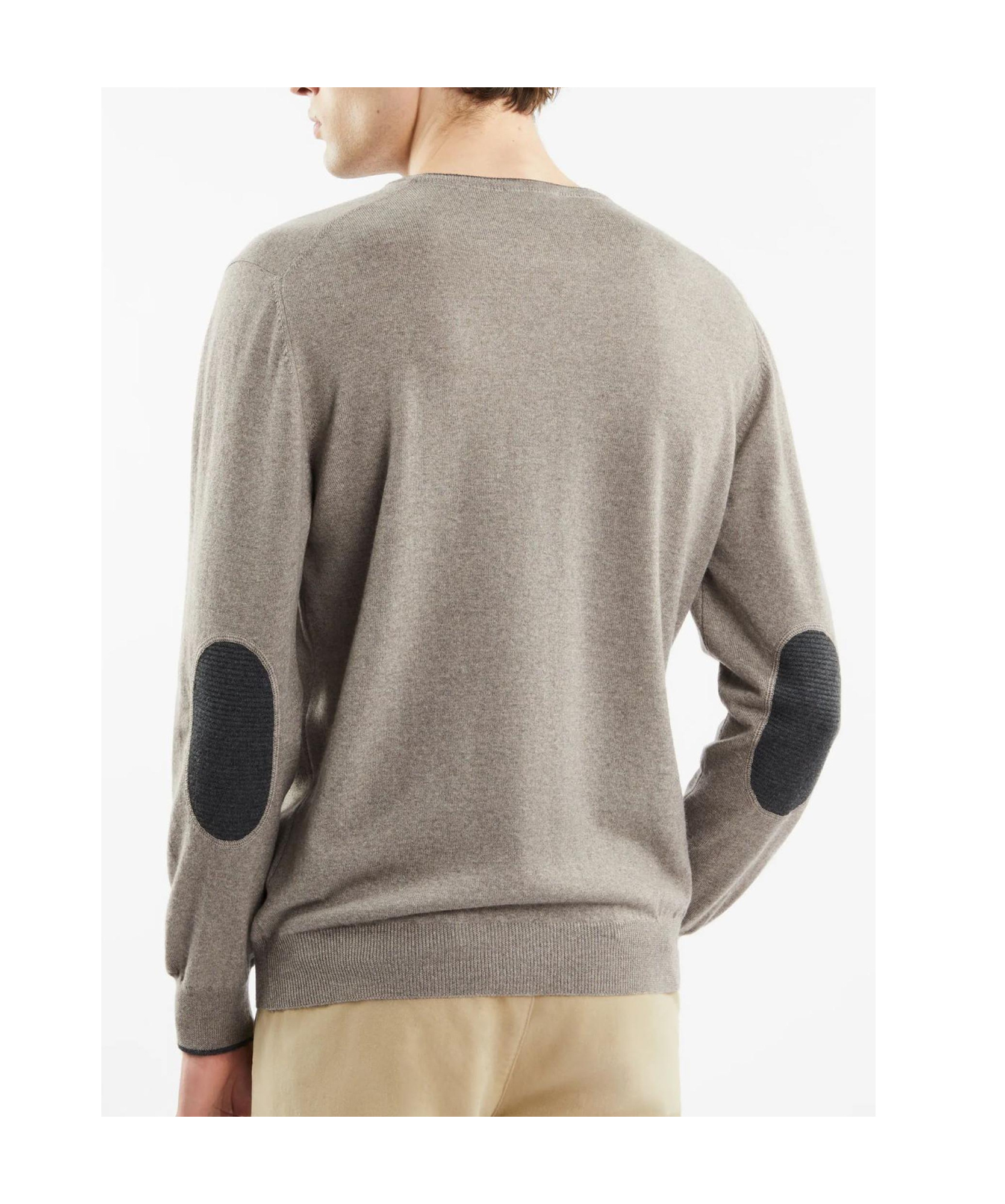 Fay Long-sleeved Sweater In Nude