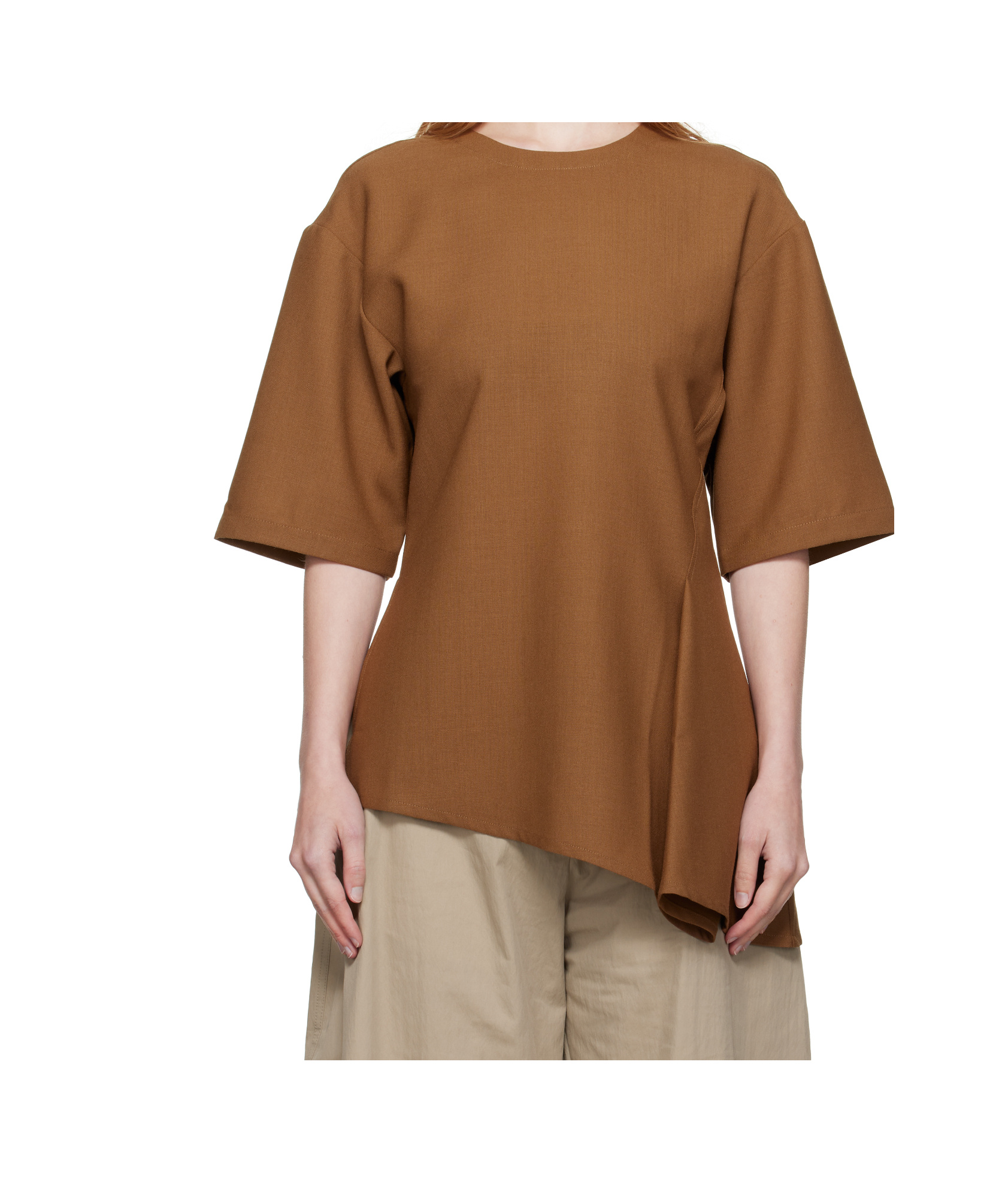 Studio Nicholson Vichy Top In Brown