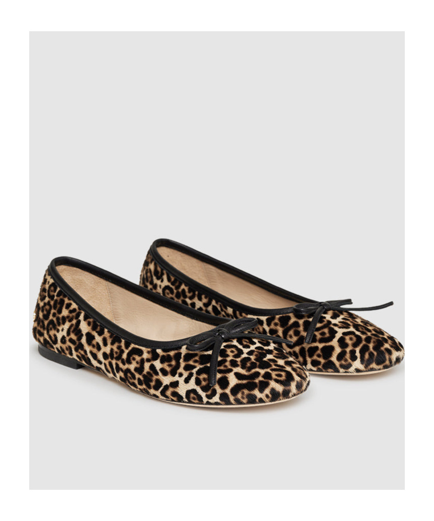 Anine Bing Jamie Leopard-patterm Flats In Multi