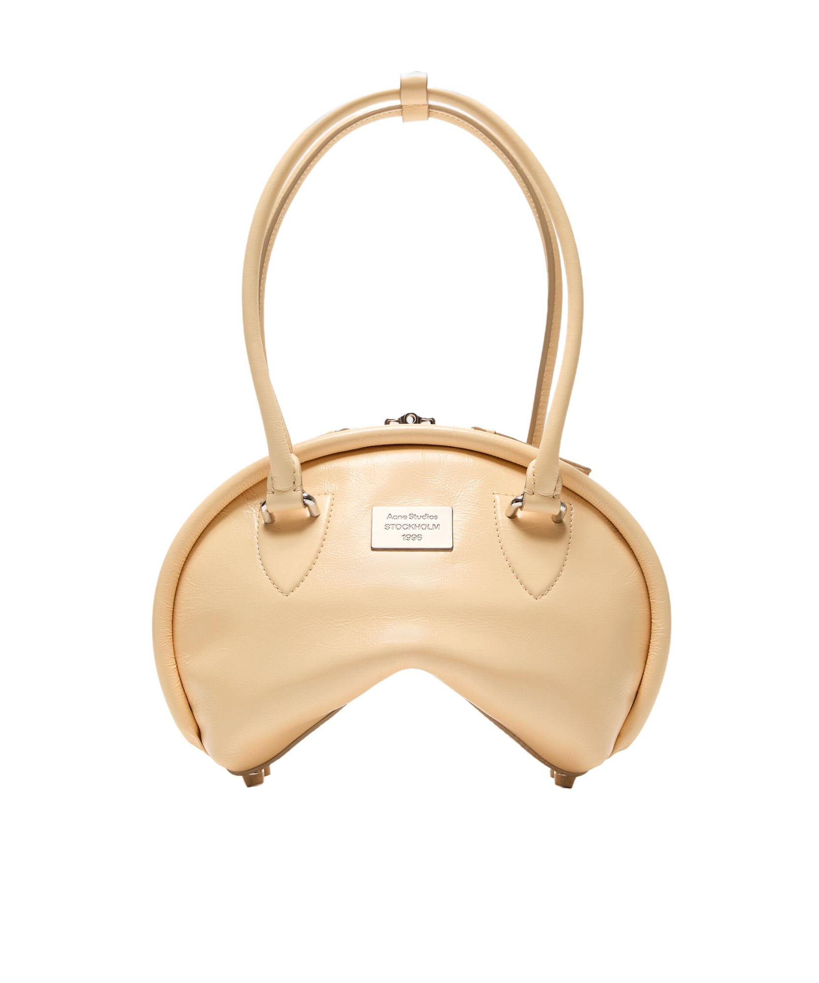 Acne Studios Mini Bowlina Shoulder Bag In Nude