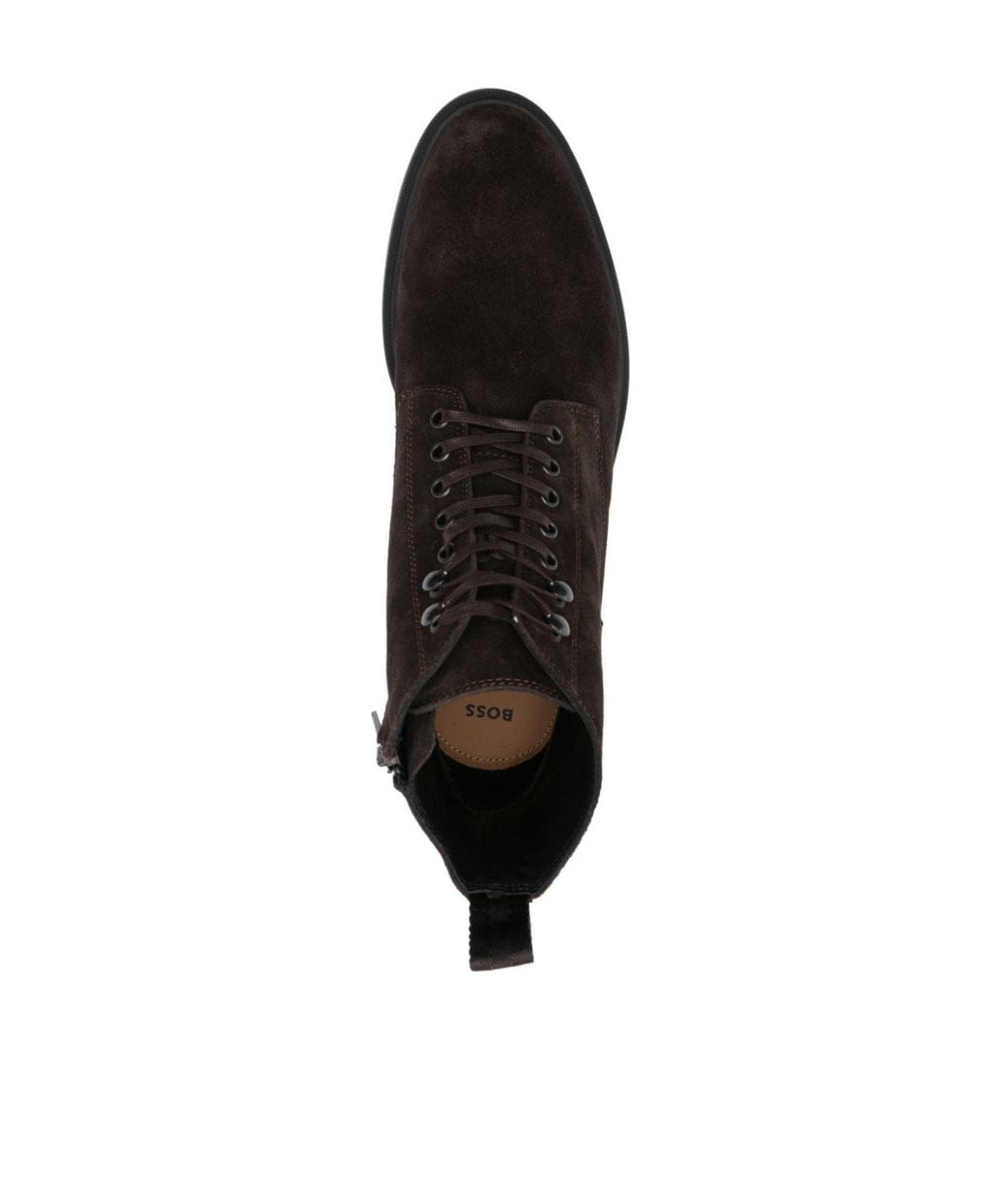Hugo Boss Suede Ankle Boots In Black