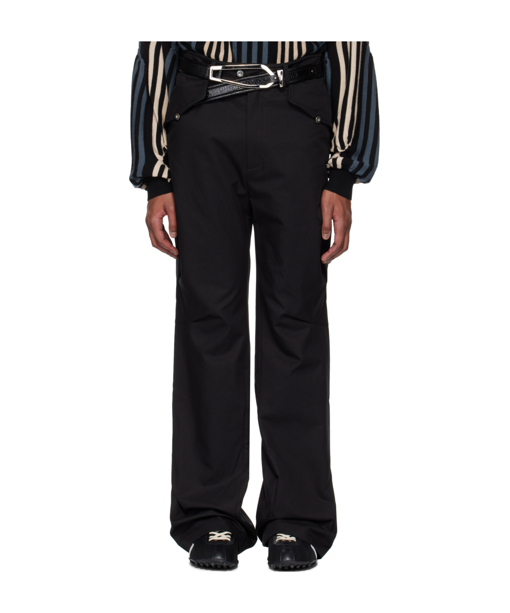 Kiko Kostadinov Black Alec K-dart Trousers In Black