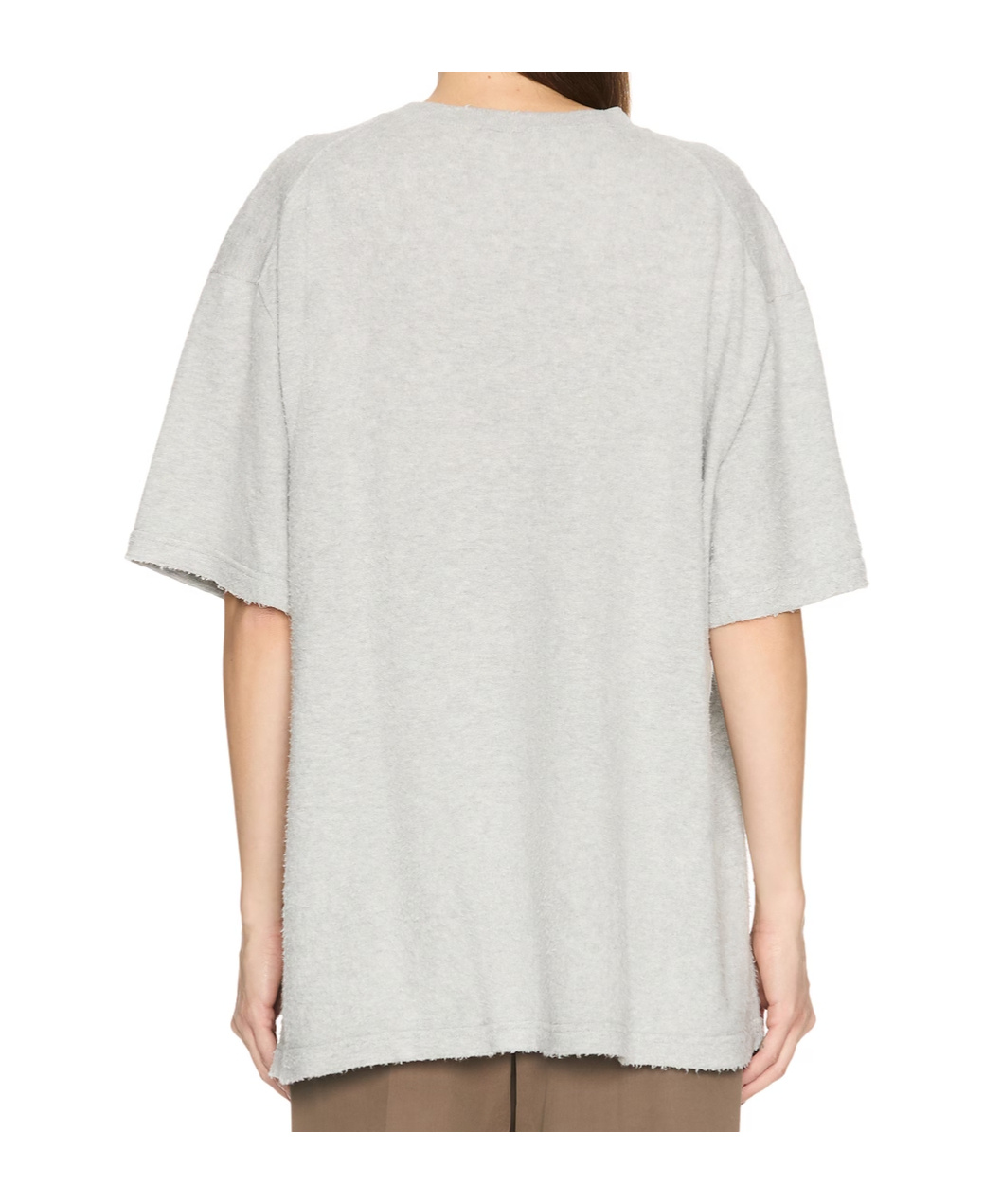 The Row Jiselle Oversized Knitted T-shirt In Gray