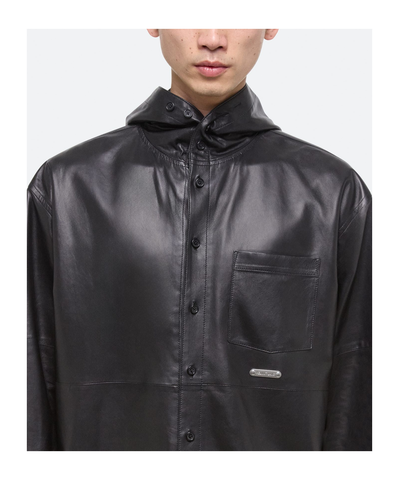 Helmut Lang Oversized Hooded Shirt