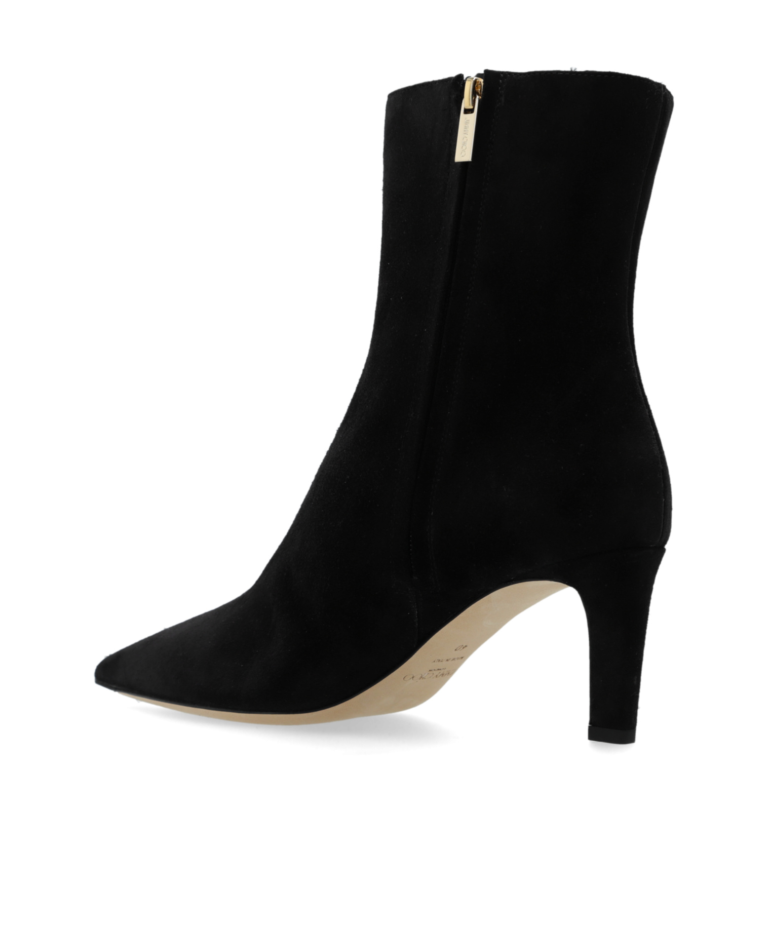 Jimmy Choo Alizze Suede Ankle Booties In Black
