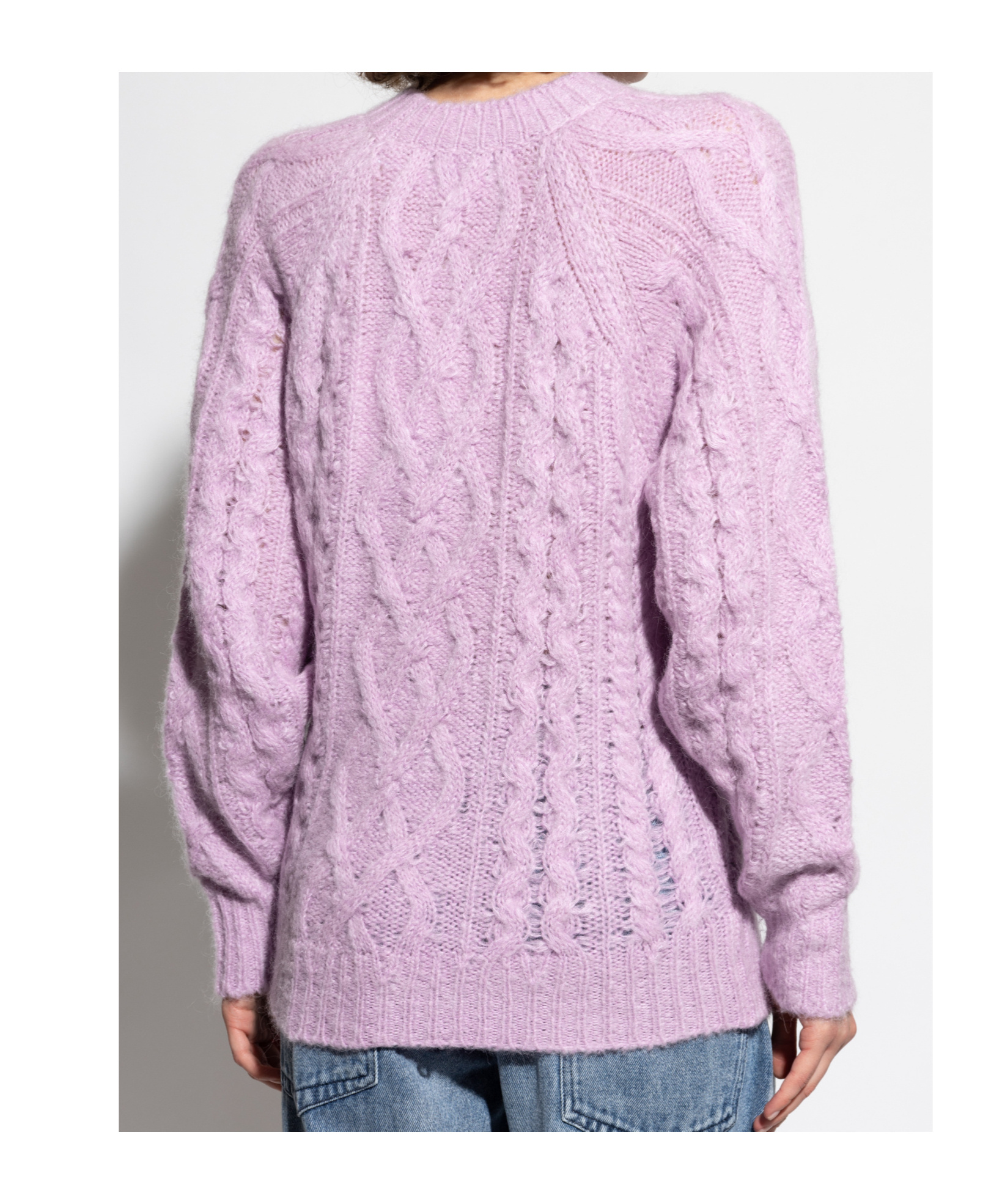 Isabel Marant Étoile Cable-knit Sweater In Pink