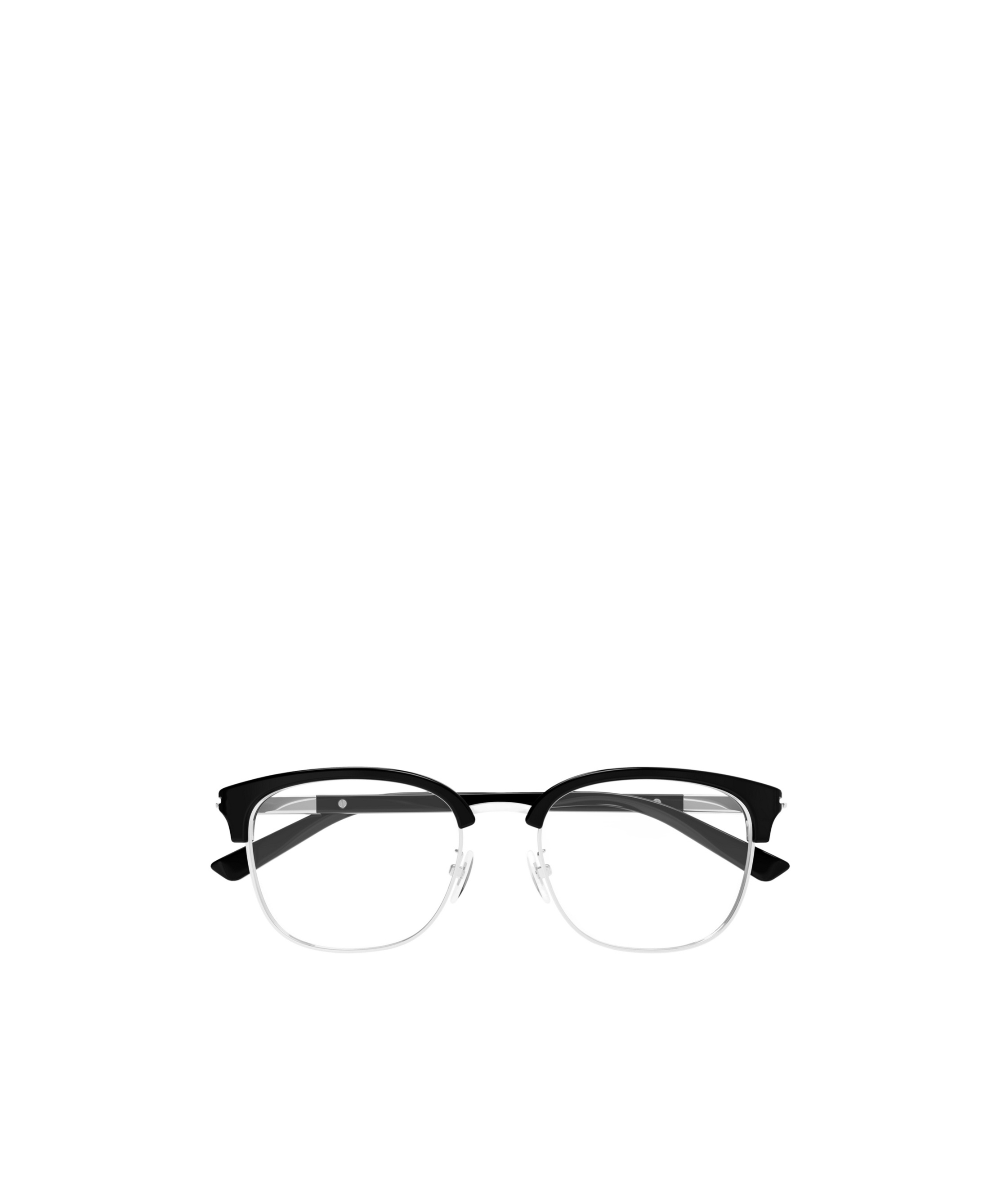 Gucci Eyewear Browline Frame Glasses In Black