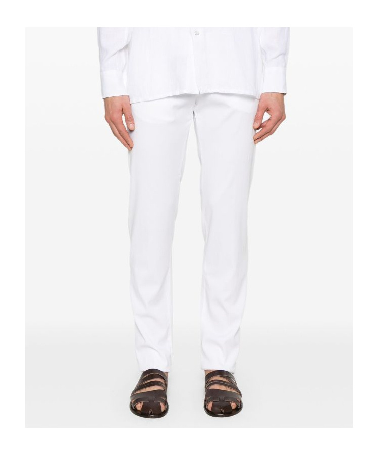 Kiton Drawstring Casual Pants In White