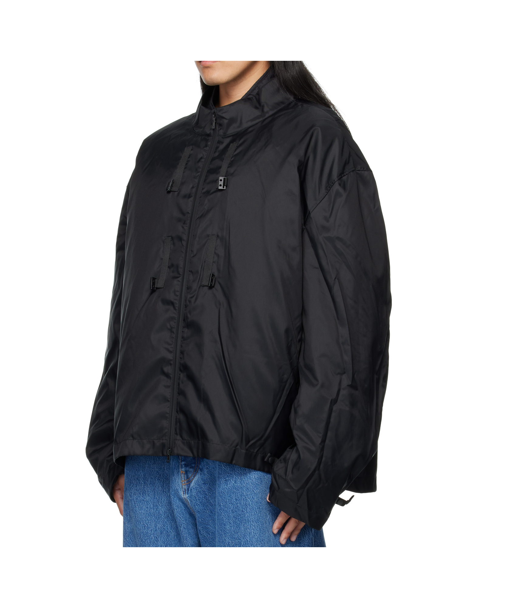 Vetements Biker Parka Jacket In Black