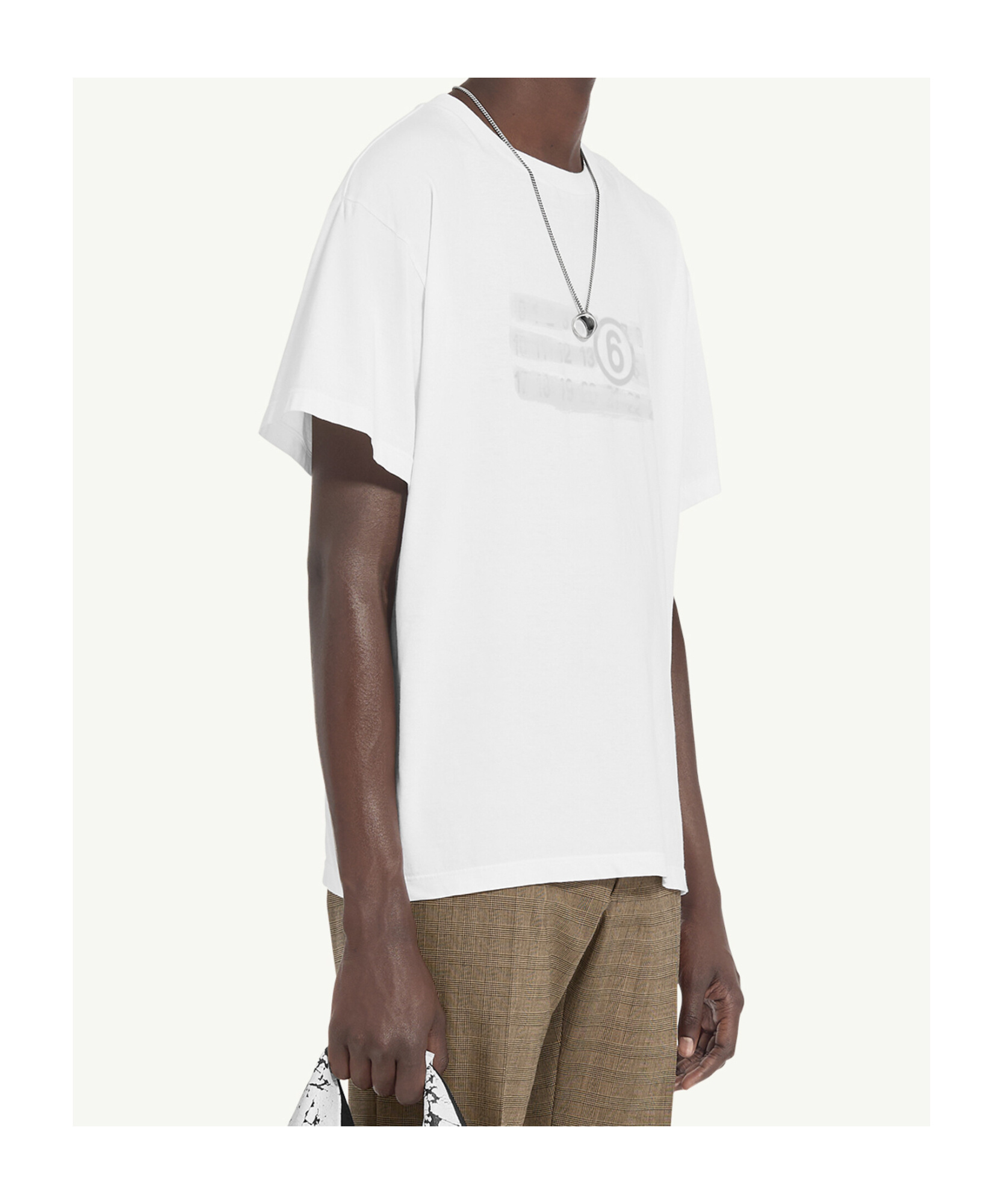 Mm6 Maison Margiela Numeric T Shirt In White