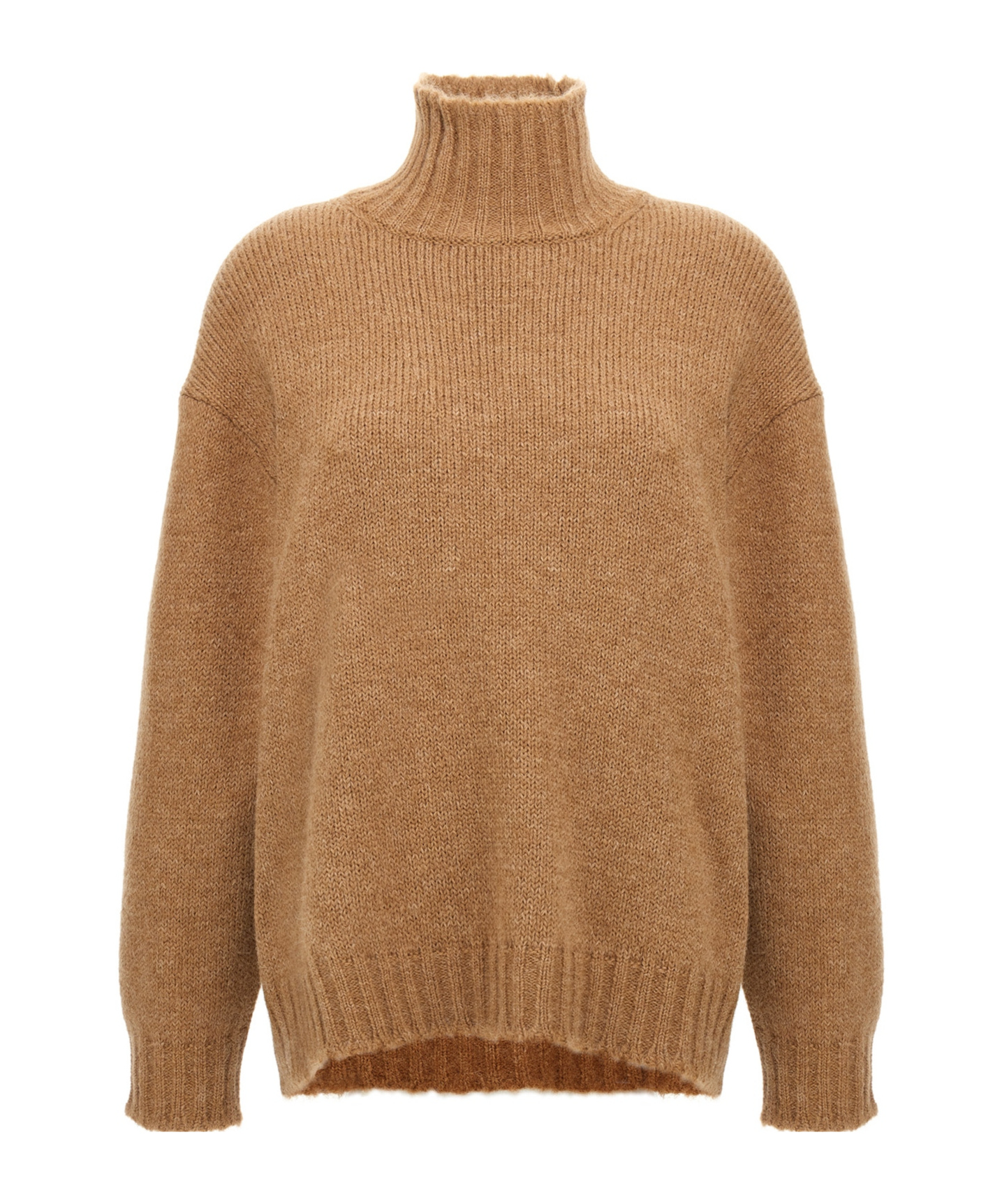 Jil Sander High Neck Sweater Sweaters And Cardigans In Brown