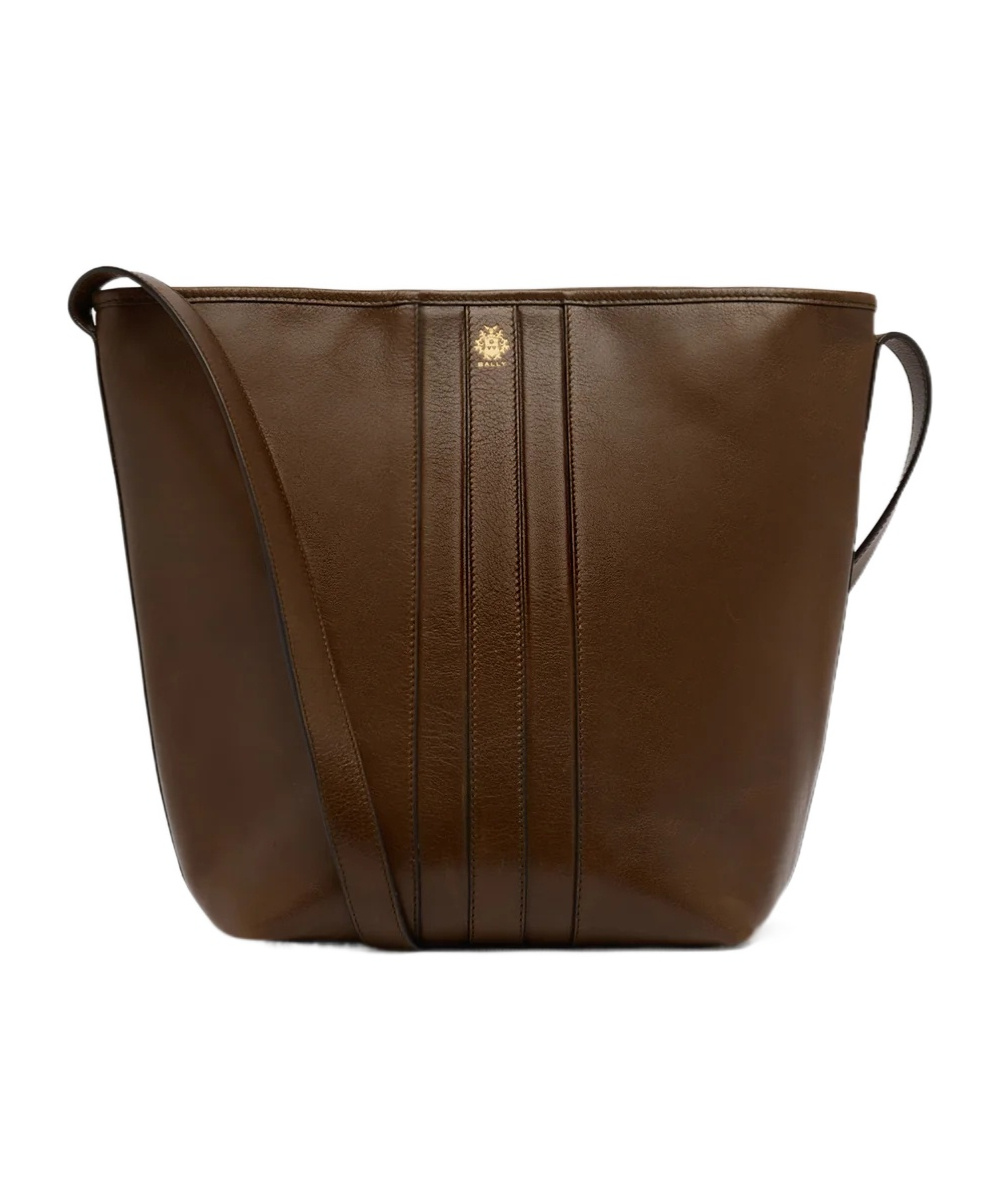 Bally Beckett Bucket Bag In Brown Leather In Brown